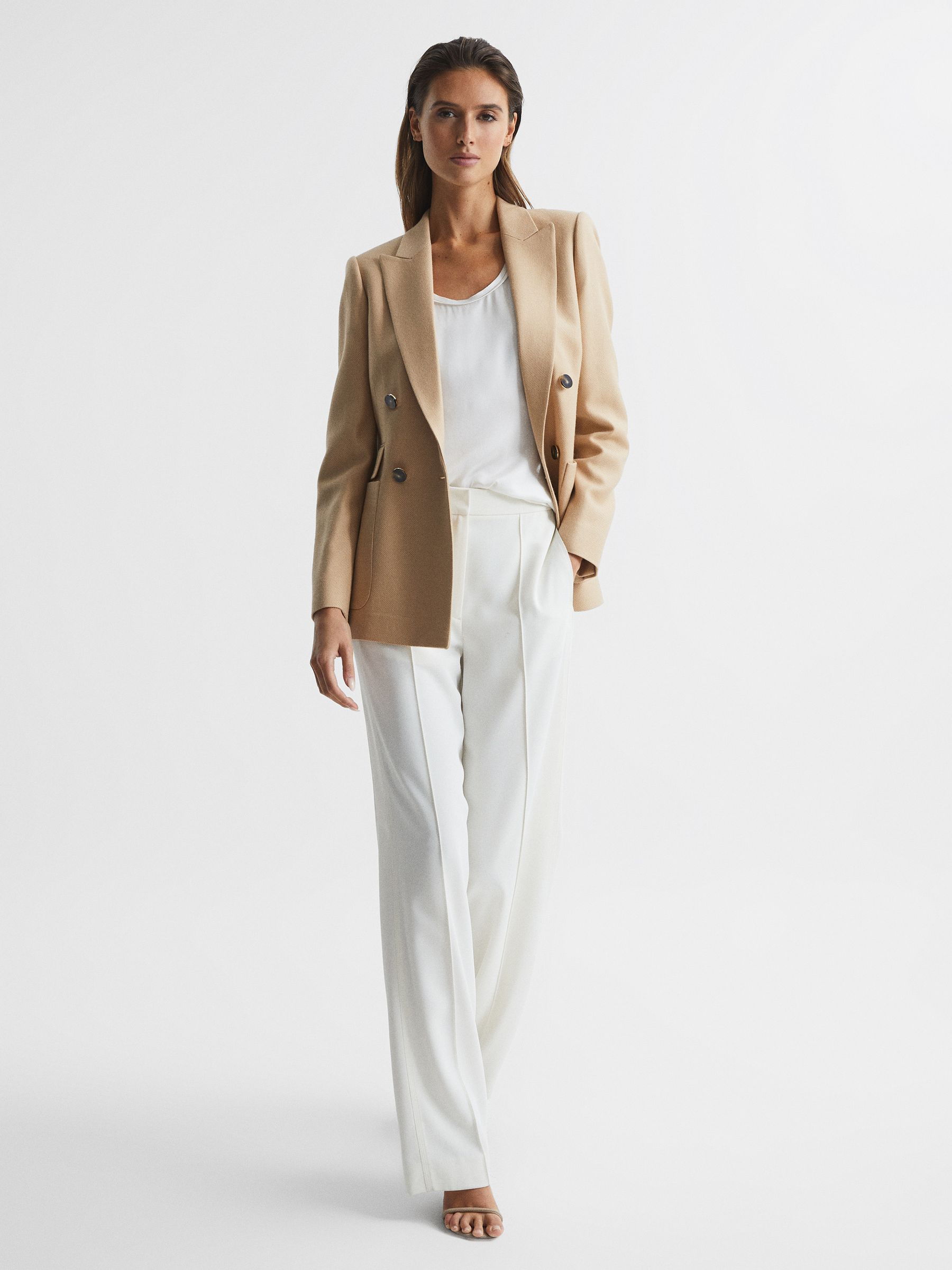 Silk Front Vest in White - Image 6 of 6