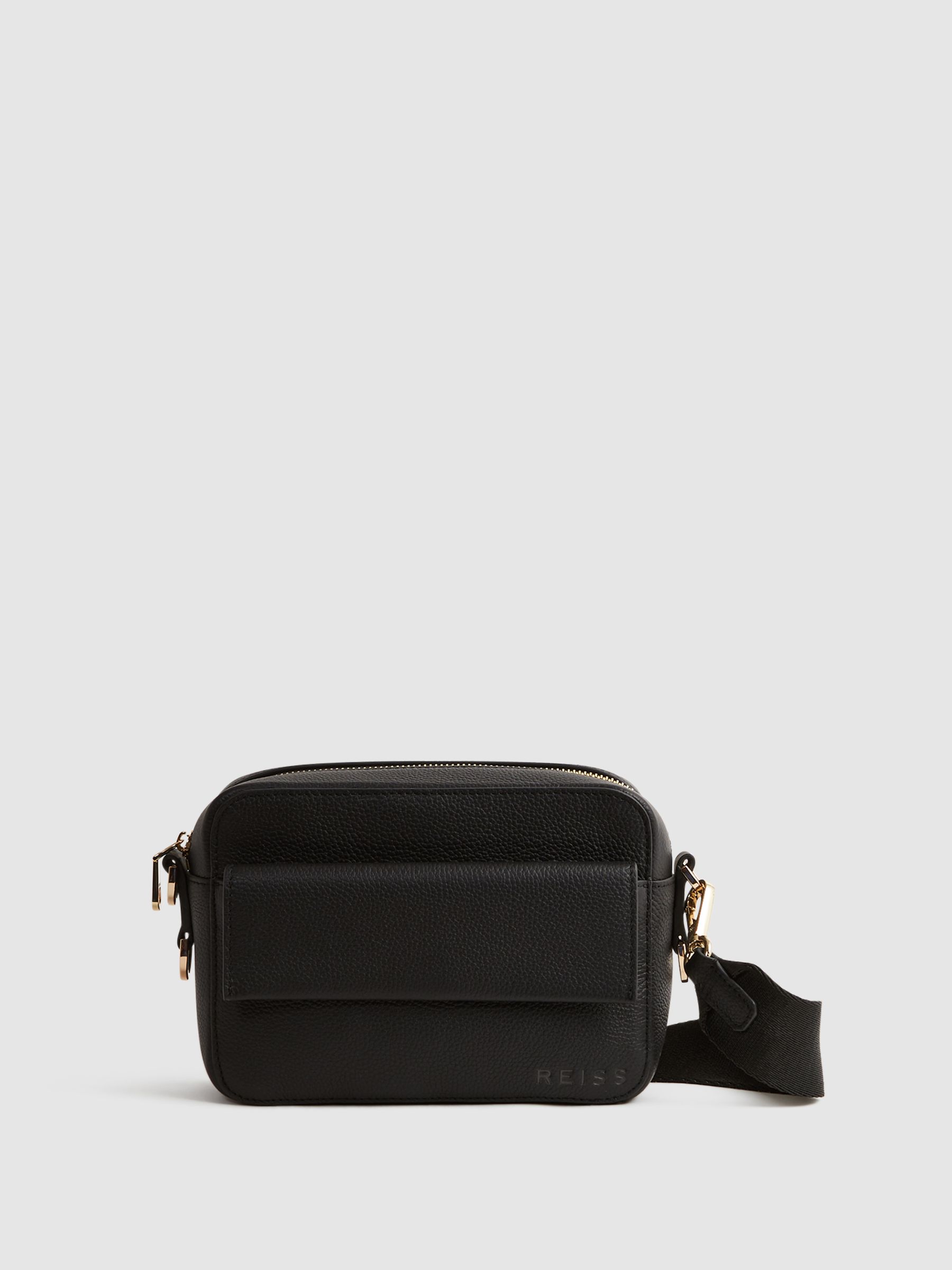 Leather Crossbody Bag in Black - Image 1 of 8