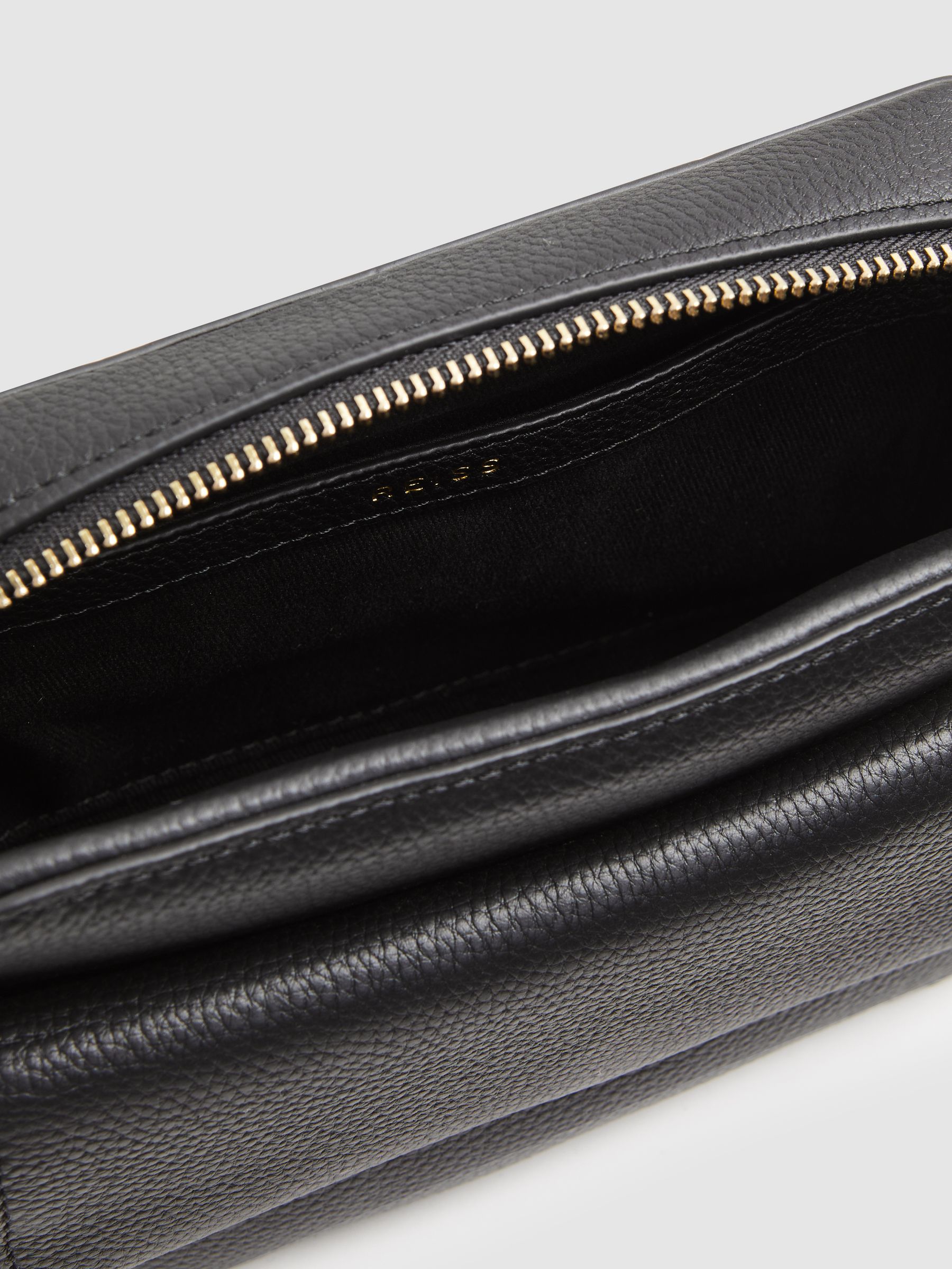 Leather Crossbody Bag in Black - Image 4 of 8