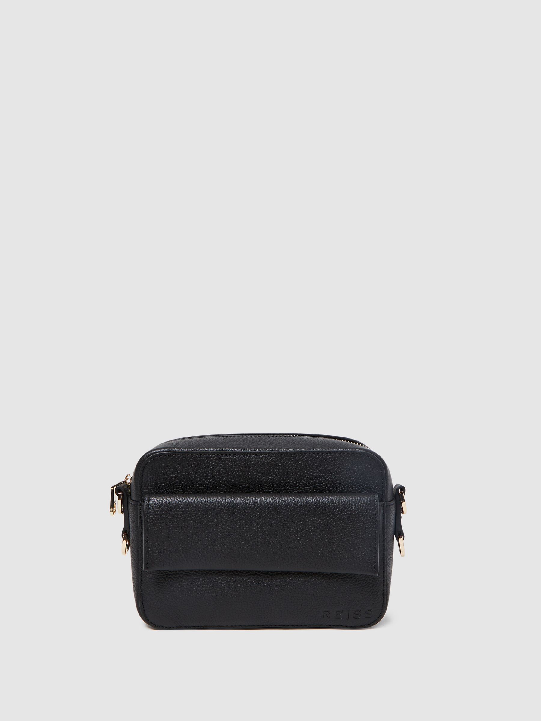 Leather Crossbody Bag in Black - Image 7 of 8