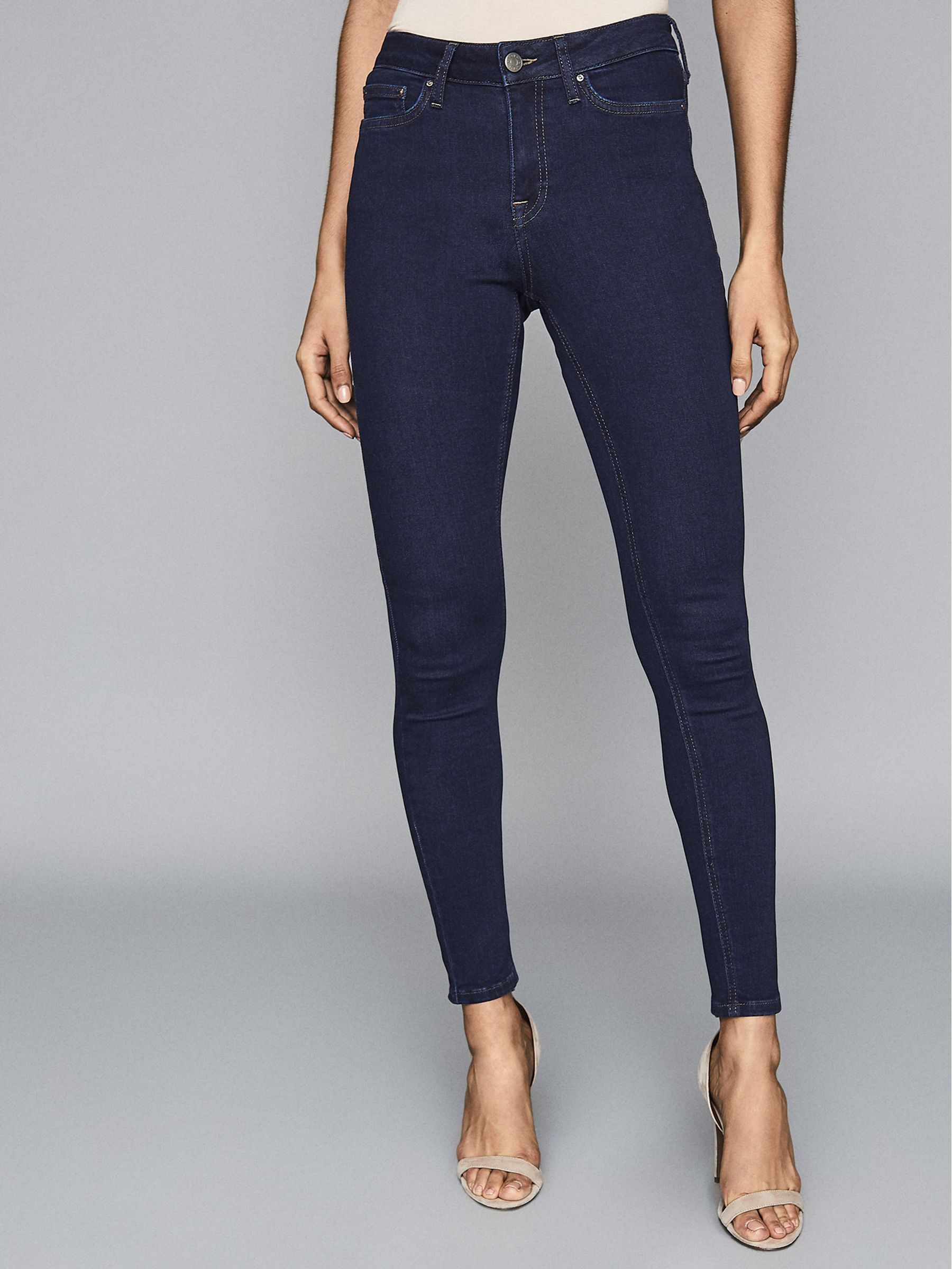 Mid Rise Skinny Jeans in Indigo - Image 3 of 6