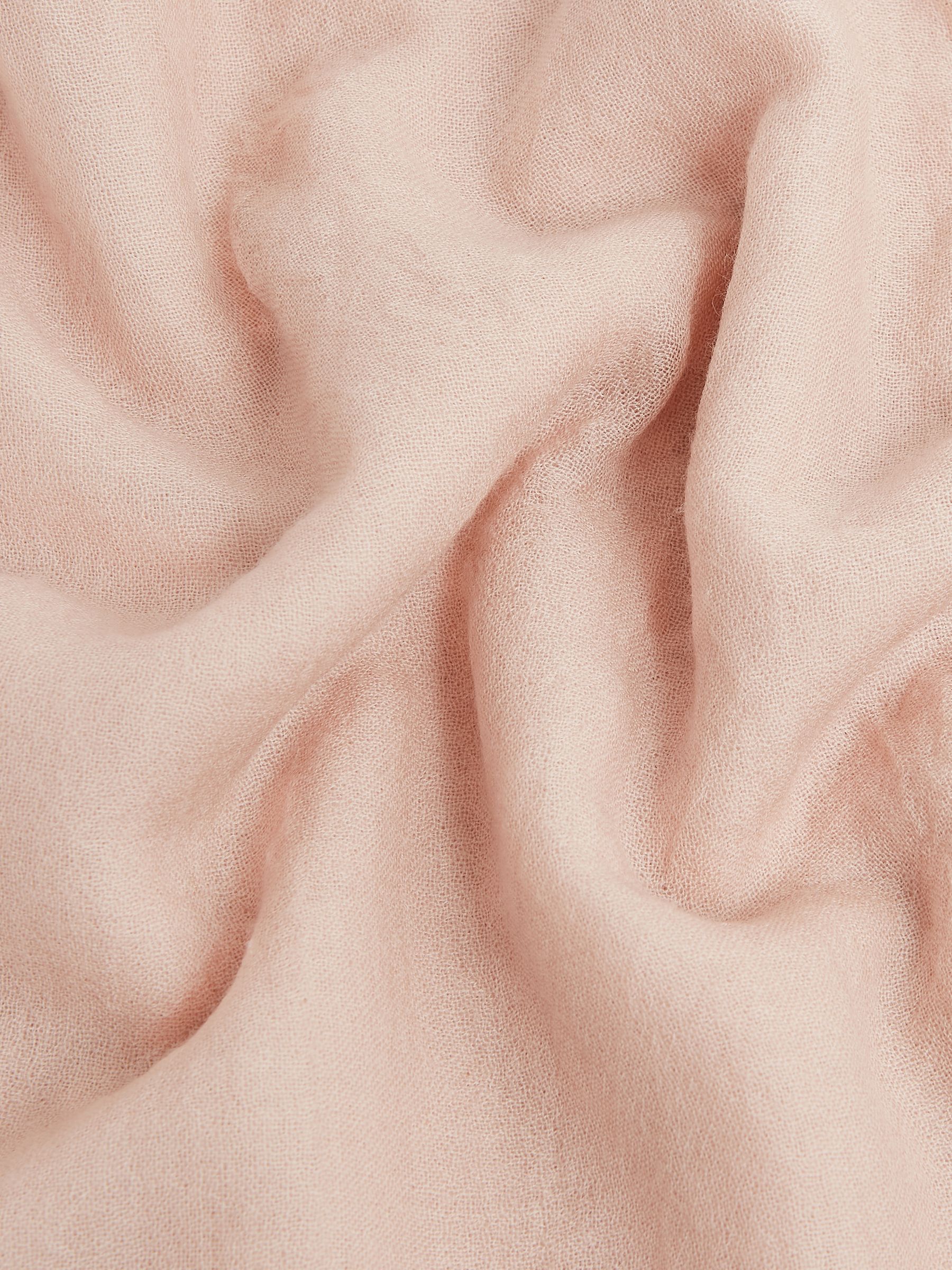 Wool-Cashmere Lightweight Scarf in Blush - Image 5 of 5