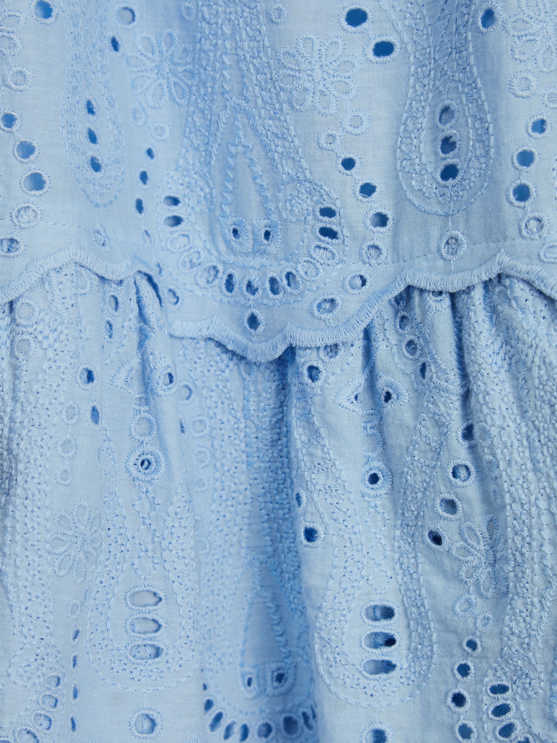 Mini Lace Dress in Blue - Image 7 of 7