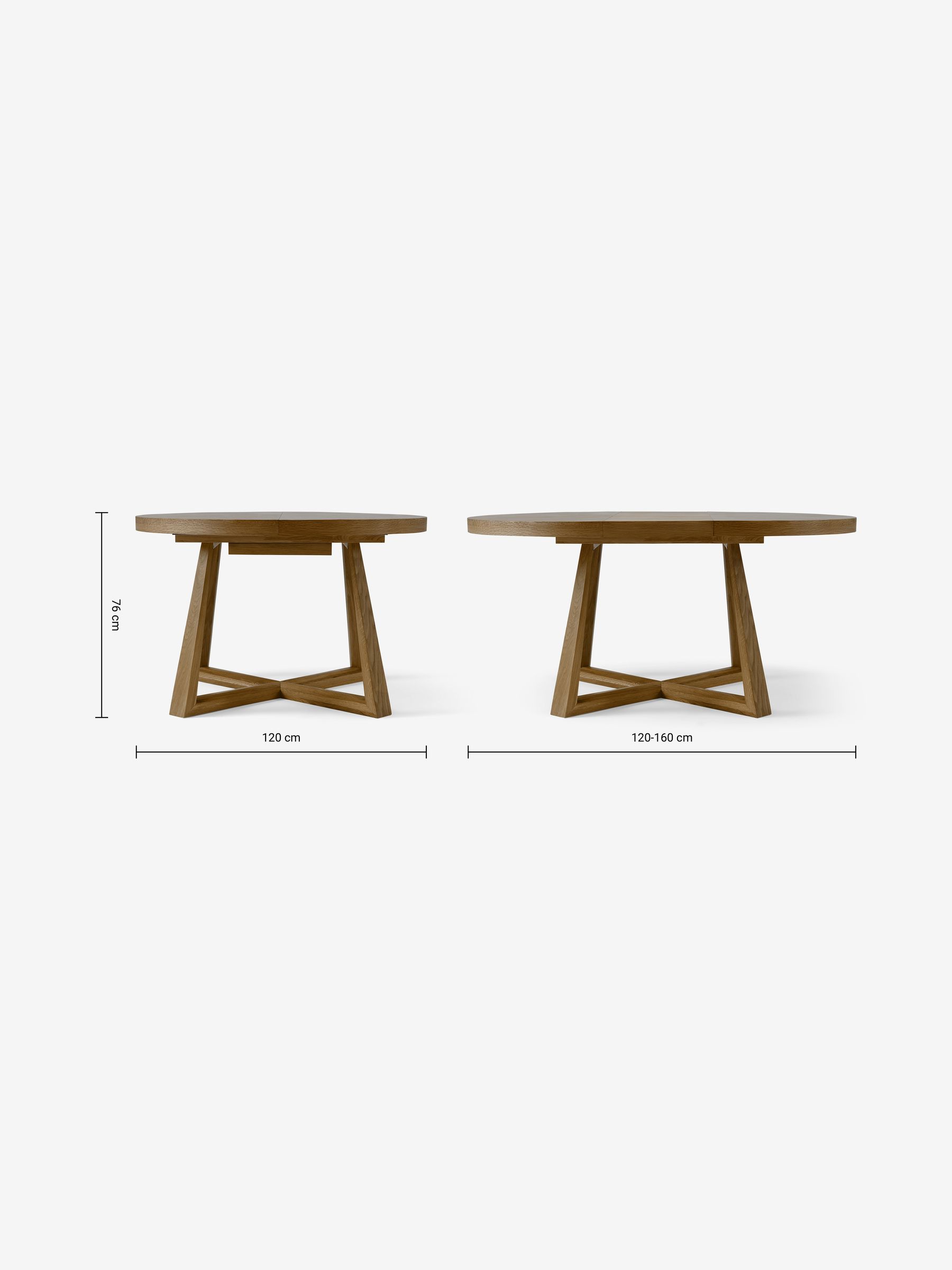 Belgrave Oval 4 to 6 Seater Extending Dining Table in Dark Oak - Image 3 of 3