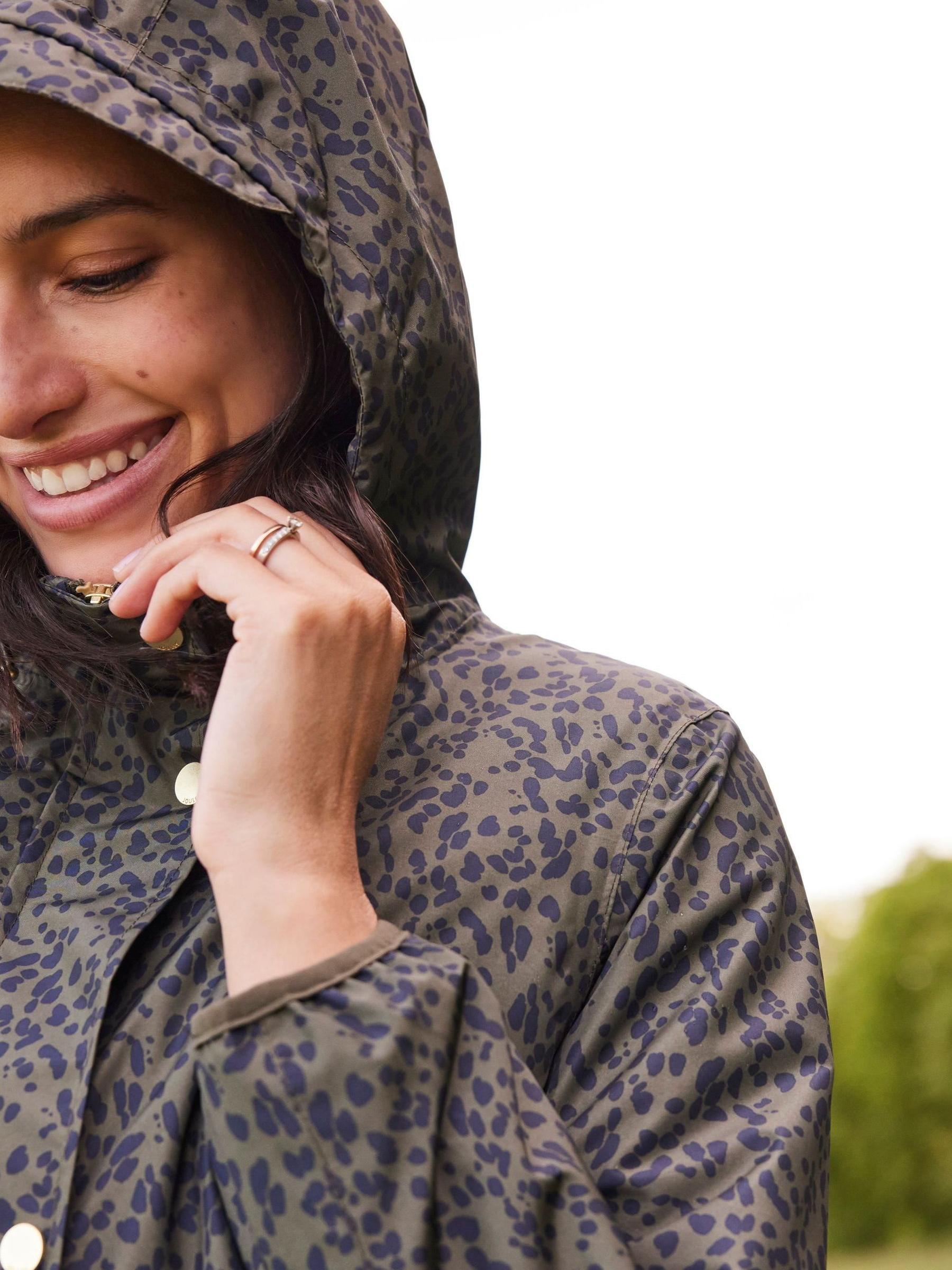 Animal Joules Animal Print Waybridge Relaxed Fit Waterproof Jacket - Image 5 of 15