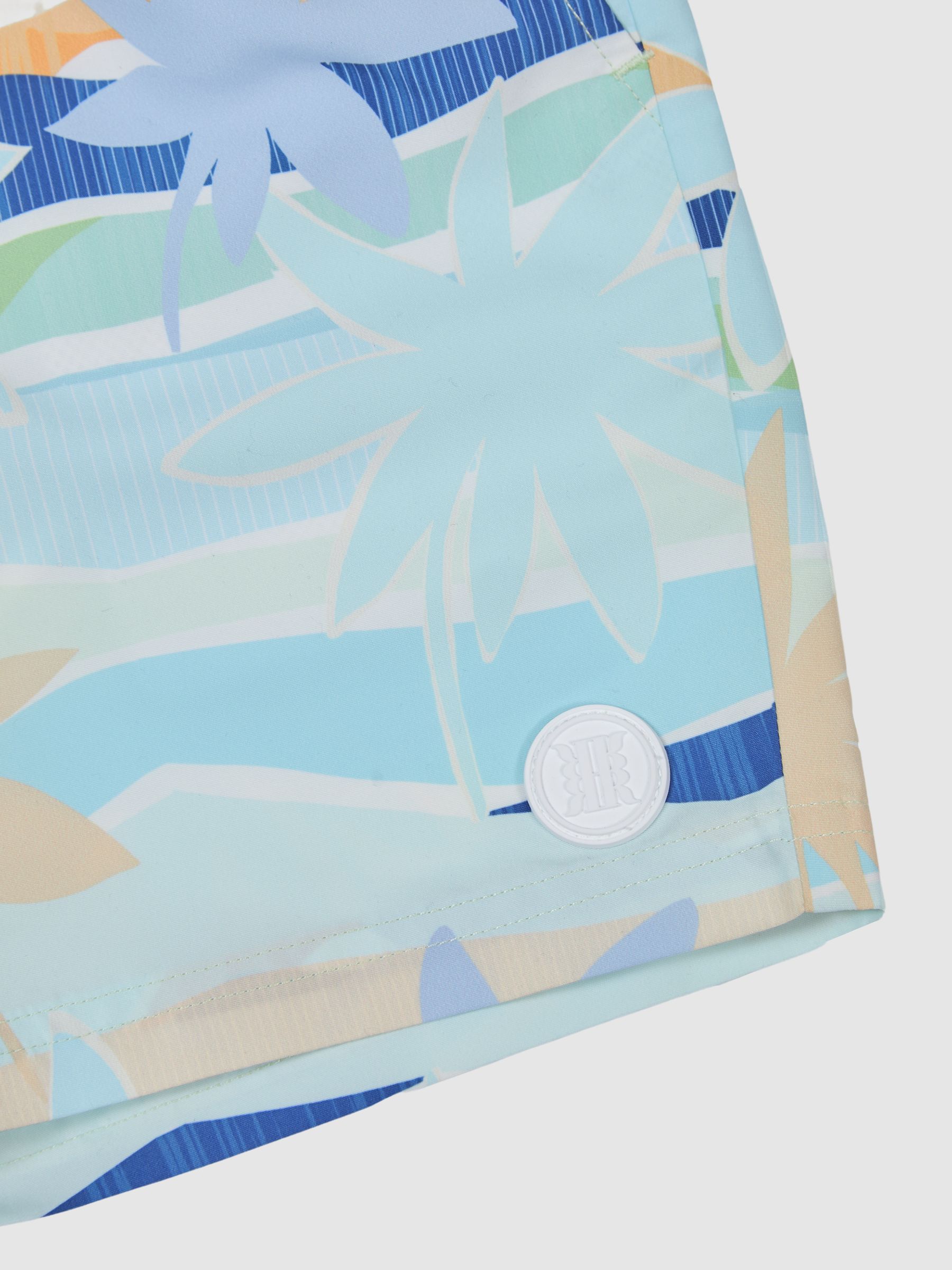 Desert Print Swim Shorts in Multi - Image 7 of 7