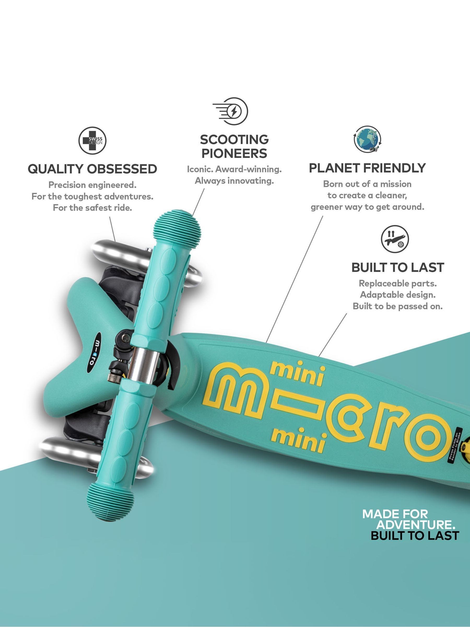 Mint Micro Scooters Mini Eco LED Scooter - Image 9 of 10