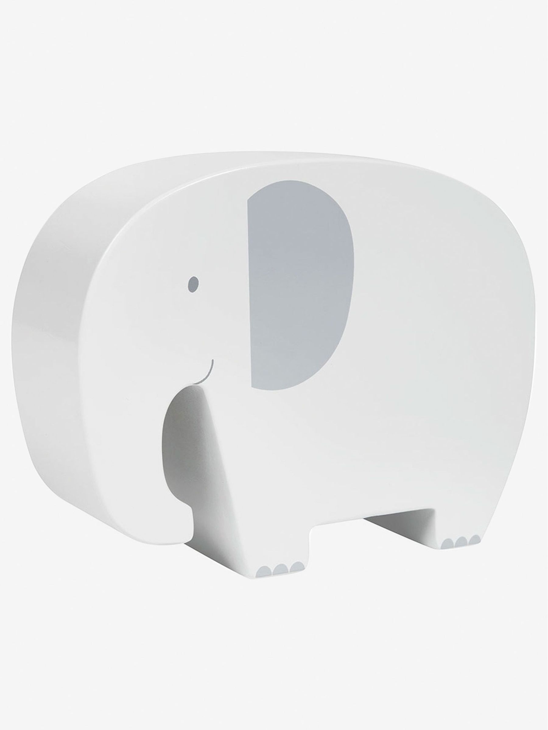 Elephant Money Box in Grey - Image 1 of 2