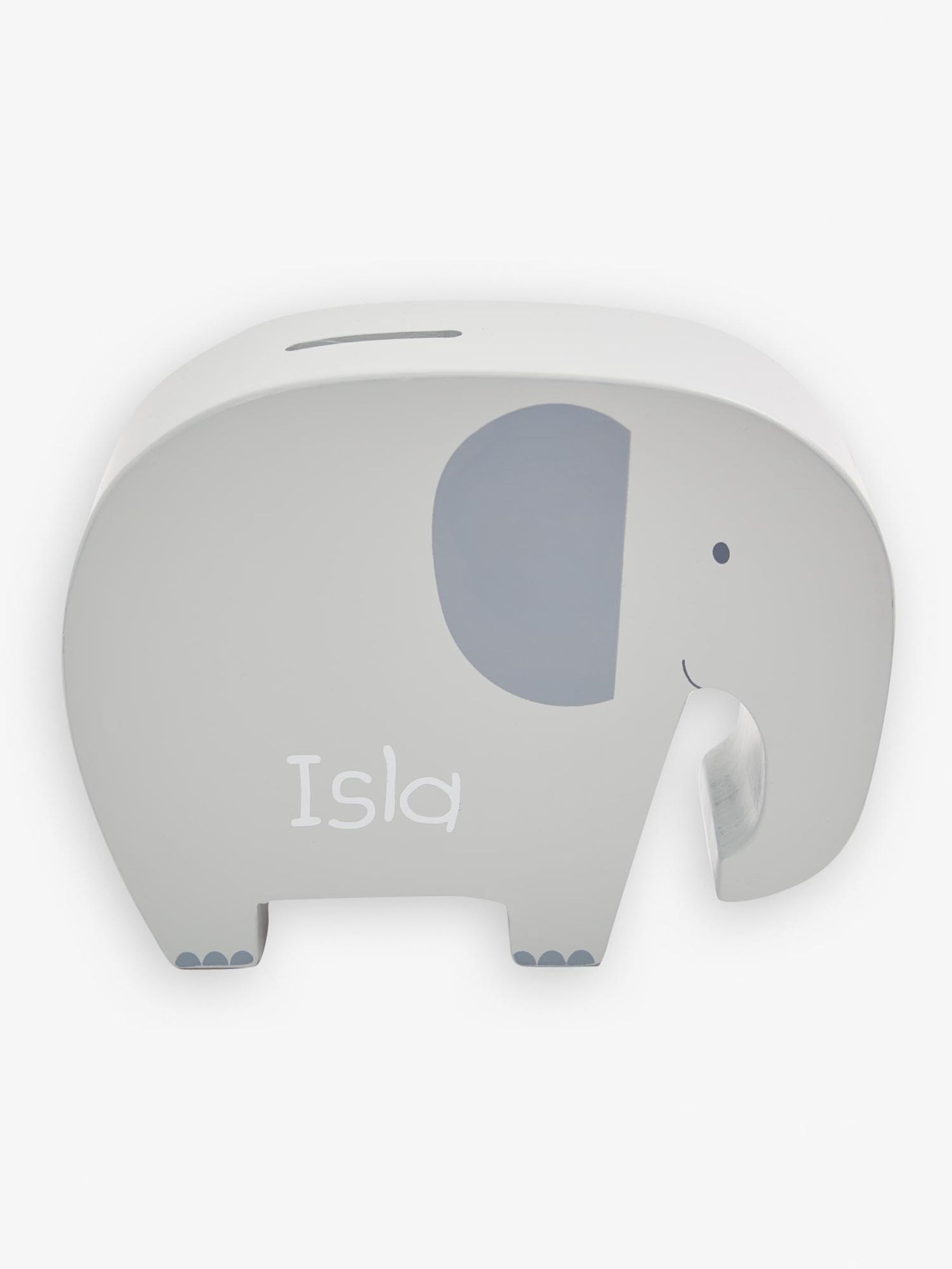 Elephant Money Box in Grey - Image 2 of 2