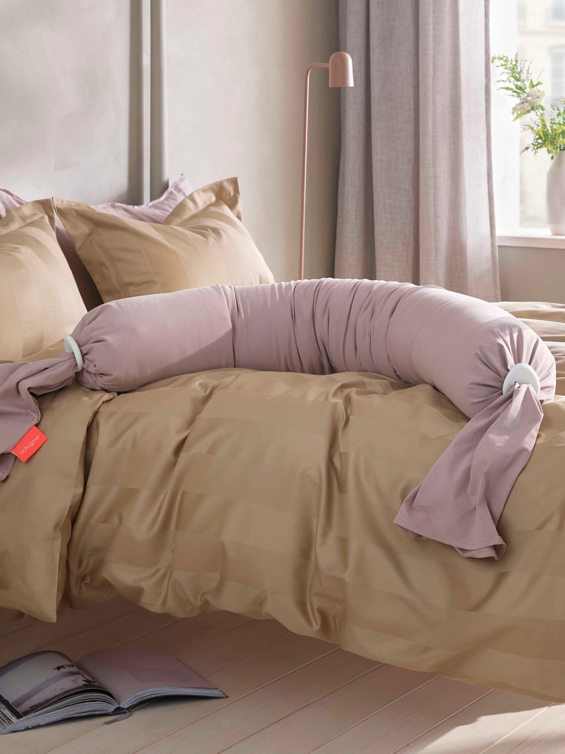 bbhugme Pregnancy Pillow Dusty Pink - Image 5 of 8