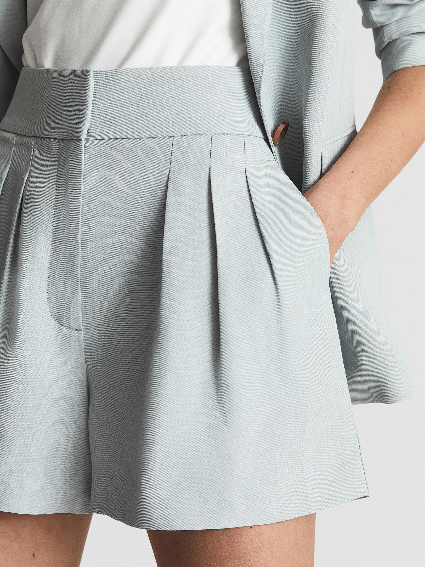 Tailored Shorts in Blue - Image 6 of 6