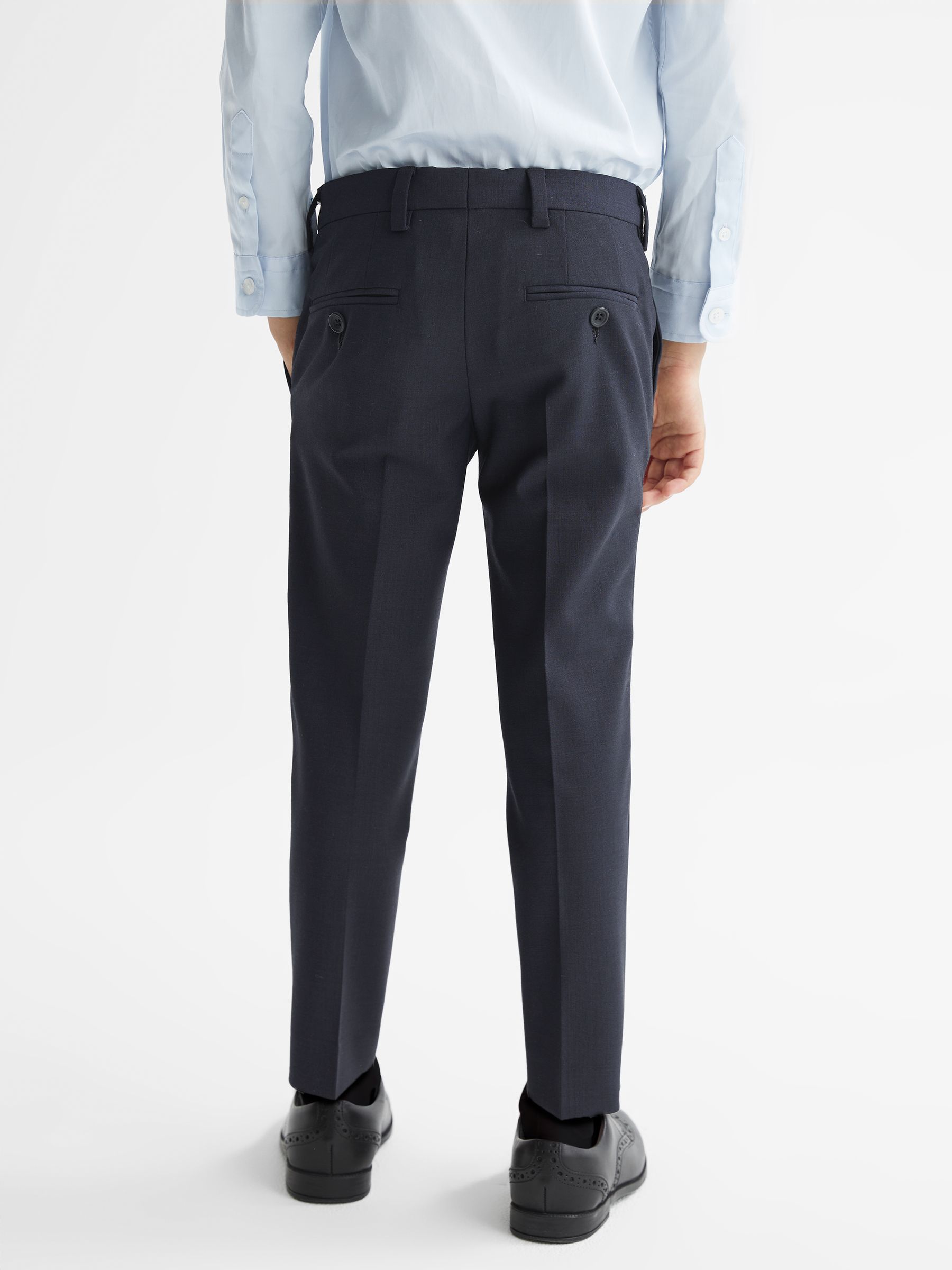 4-9 yrs Wool-Blend Suit Trousers in Navy - Image 5 of 6