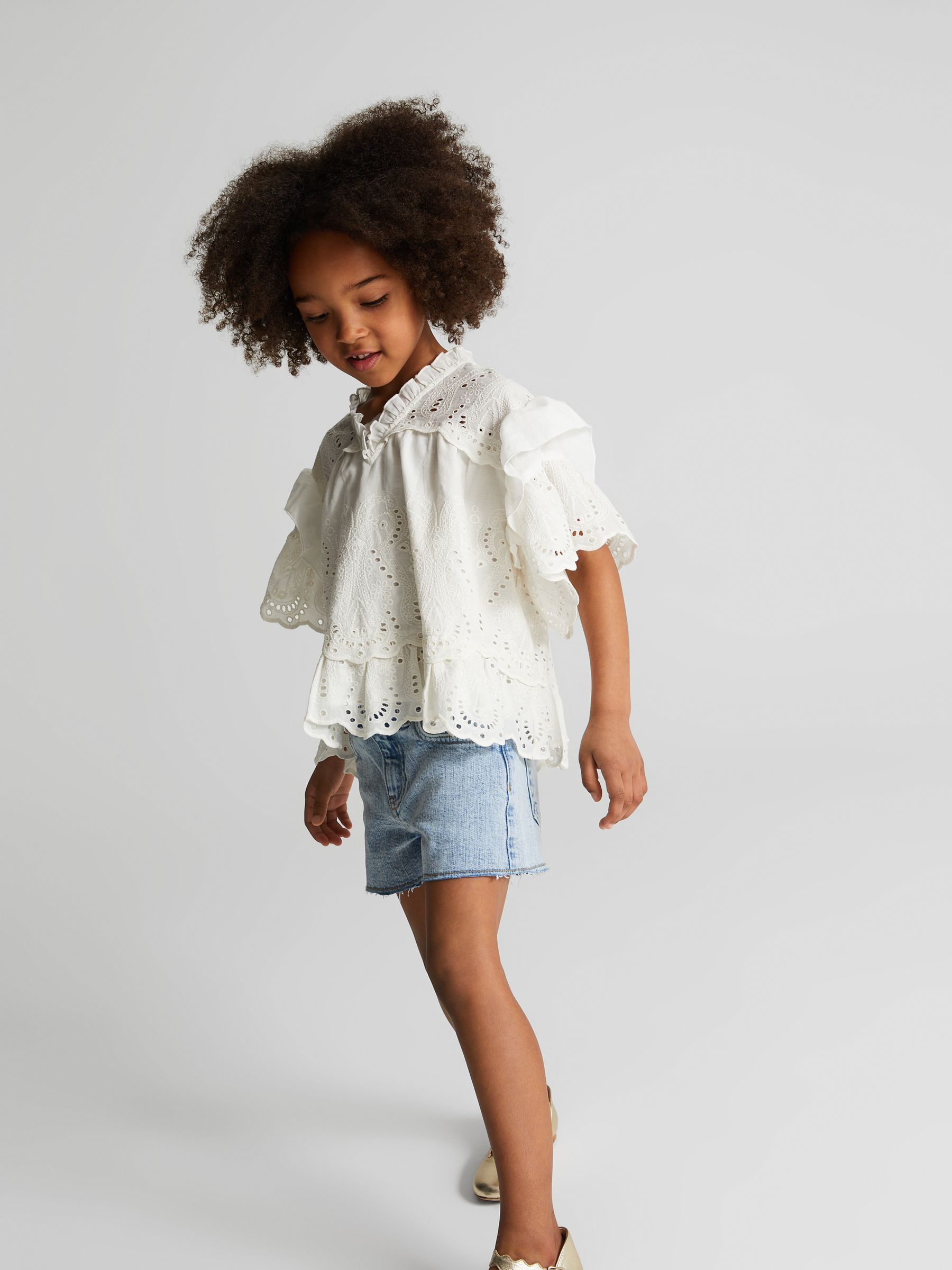 Lace Blouse in Ivory - Image 5 of 5