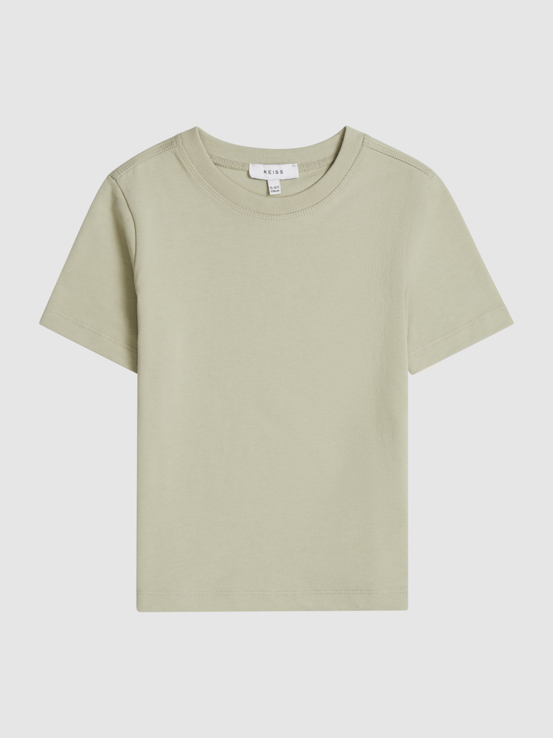 Garment-dye Relaxed Fit T-shirt in Sage - Image 2 of 6 Garment-dye Relaxed Fit T-shirt in Sage - Image 2 of 6