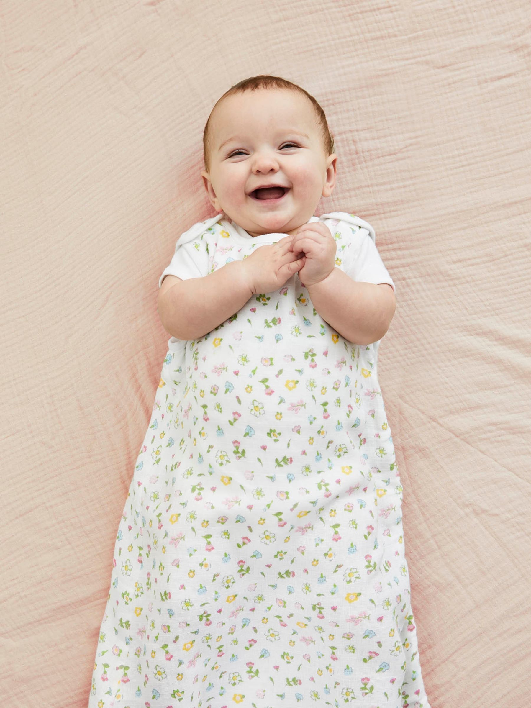 Summer Floral 1 Tog Baby Muslin Sleeping Bag - Image 2 of 4