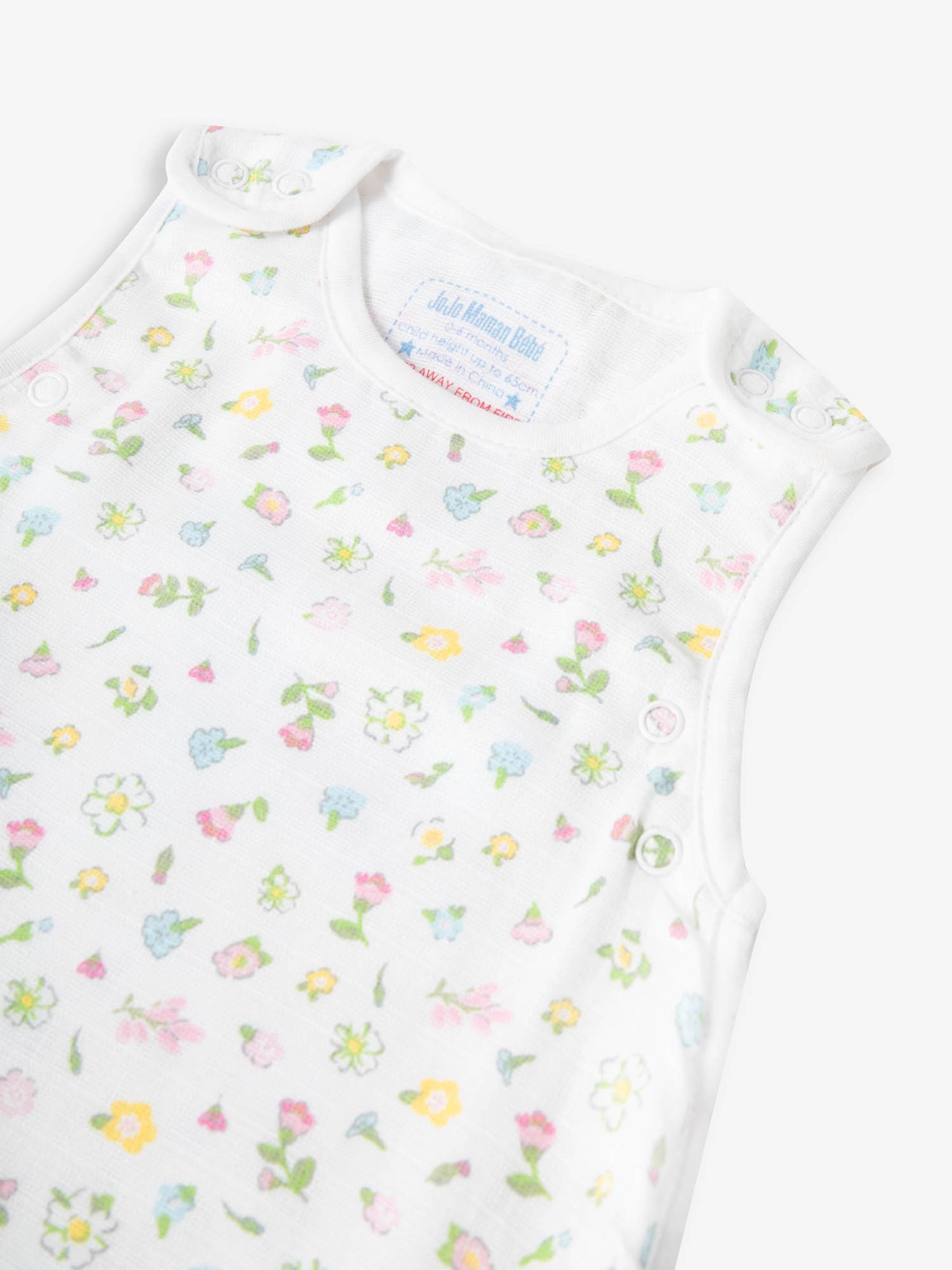 Summer Floral 1 Tog Baby Muslin Sleeping Bag - Image 4 of 4