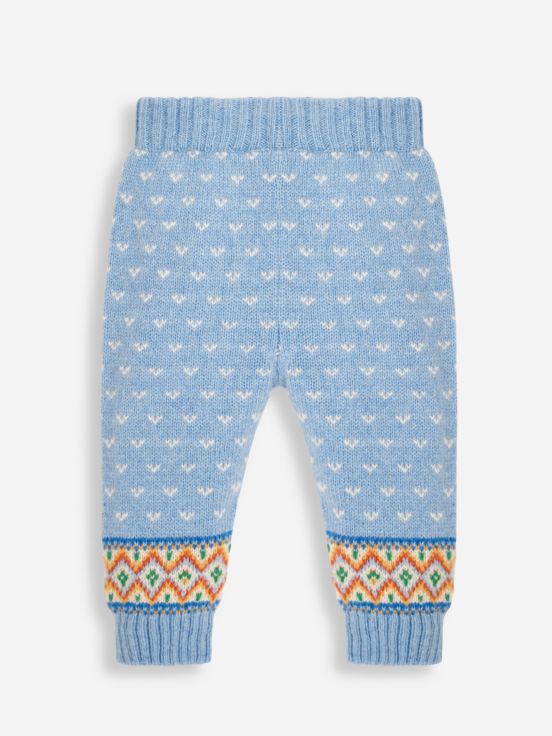Blue Baby Snowman Fair Isle Pattern Knit Set - Image 3 of 5