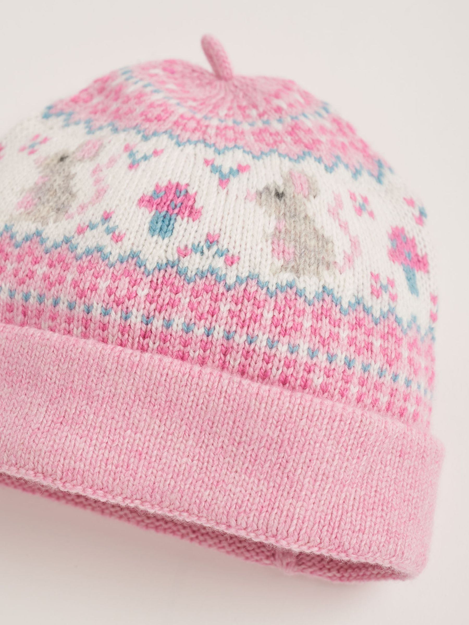 Rose Mouse Baby Fairisle Pattern Hat - Image 2 of 2
