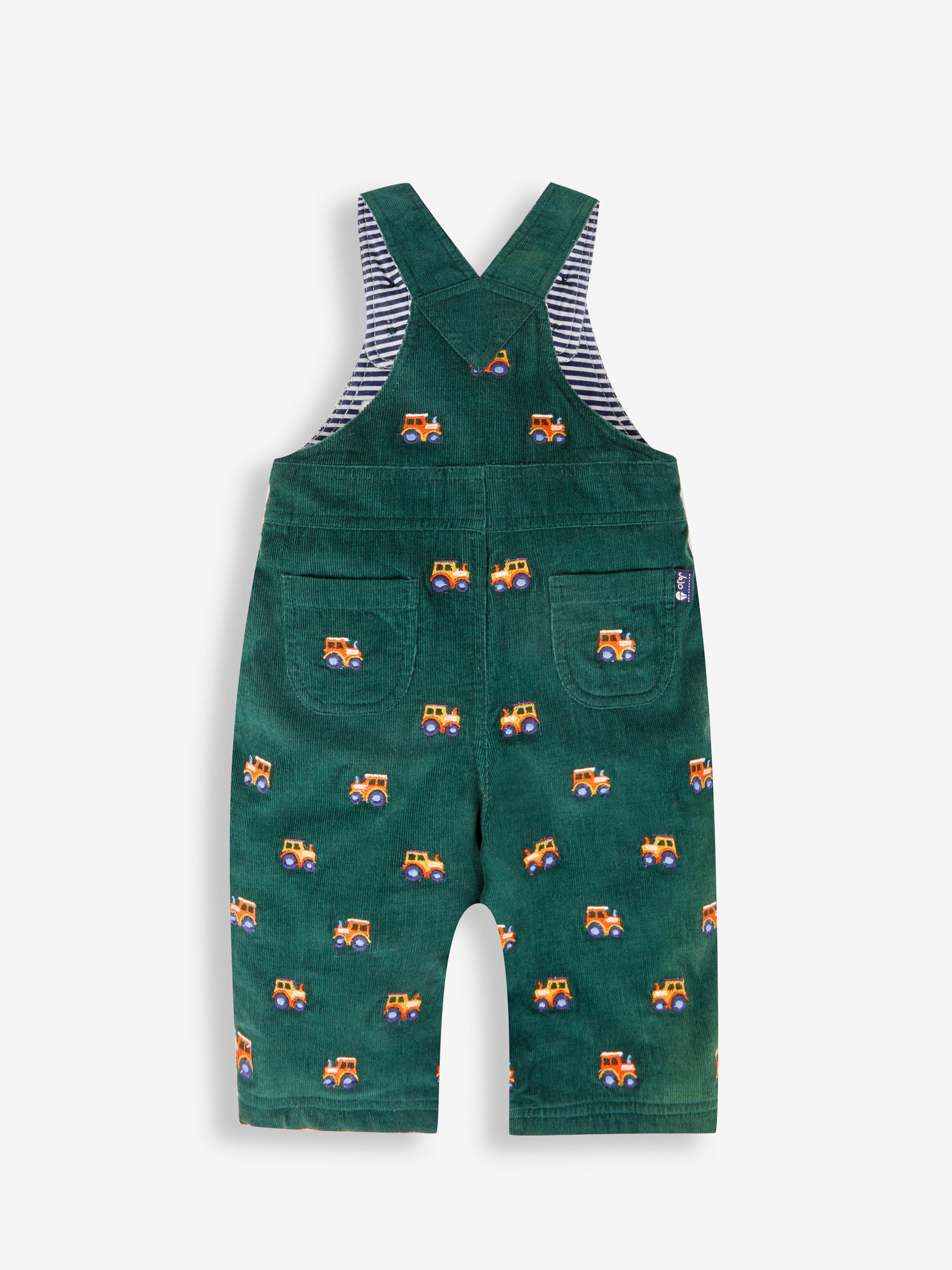 Green Tractor Embroidered Cord Dungarees - Image 2 of 3