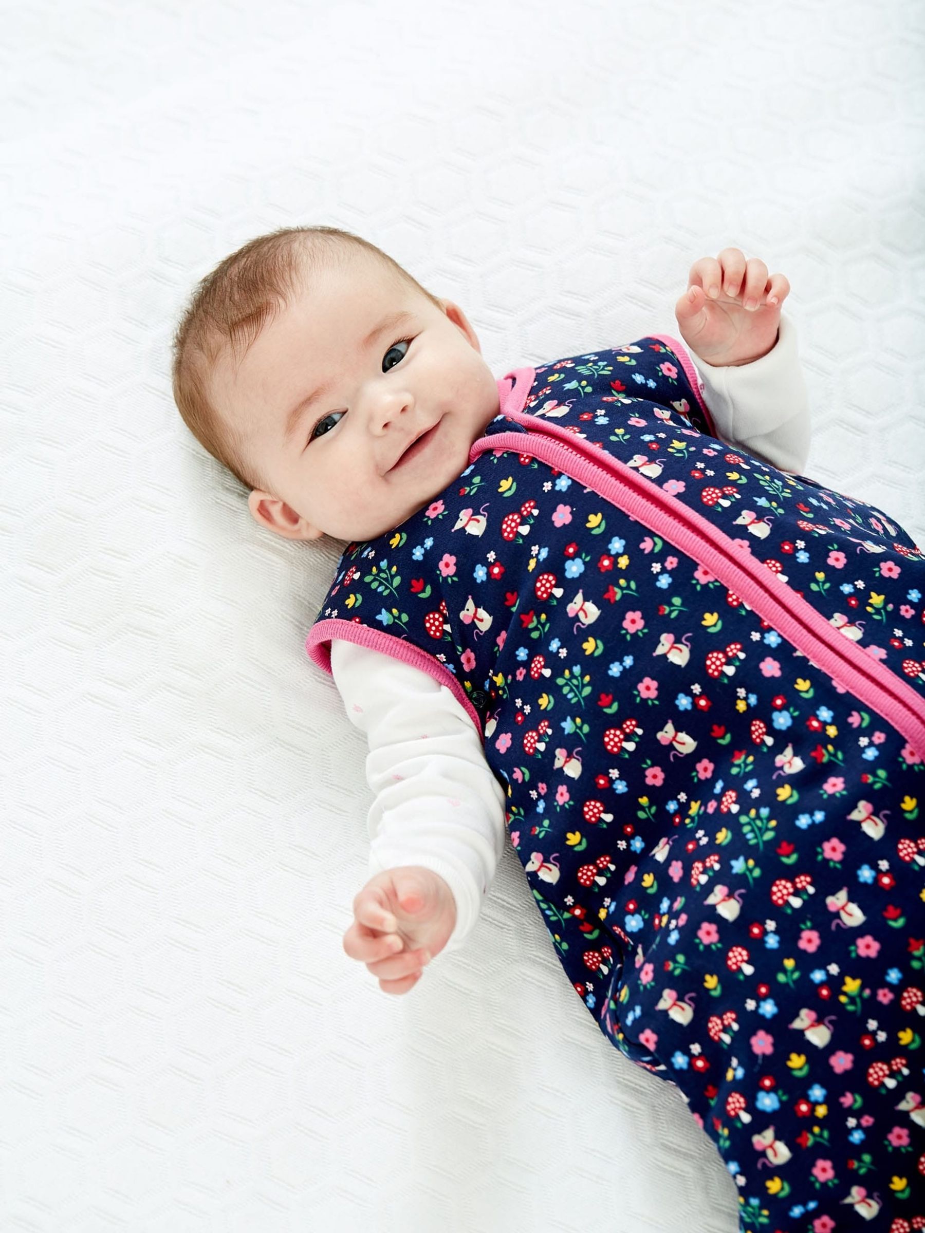 3-in-1 Woodland Print Sleeping Bag in Blue - Image 1 of 5
