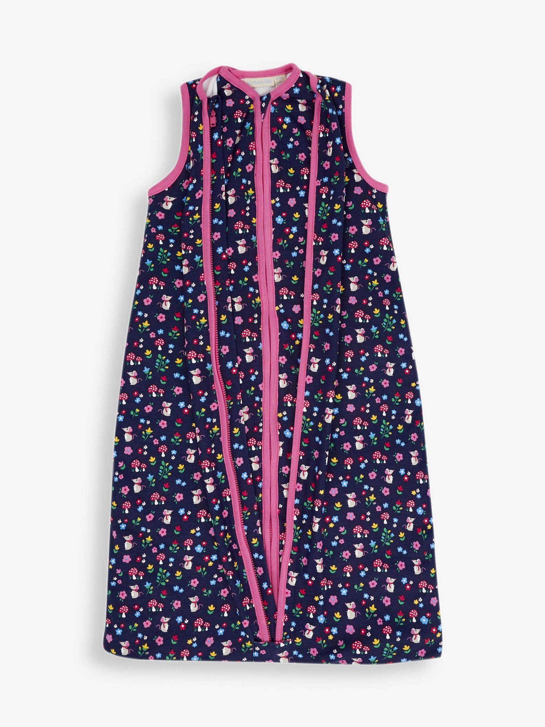 3-in-1 Woodland Print Sleeping Bag in Blue - Image 3 of 5