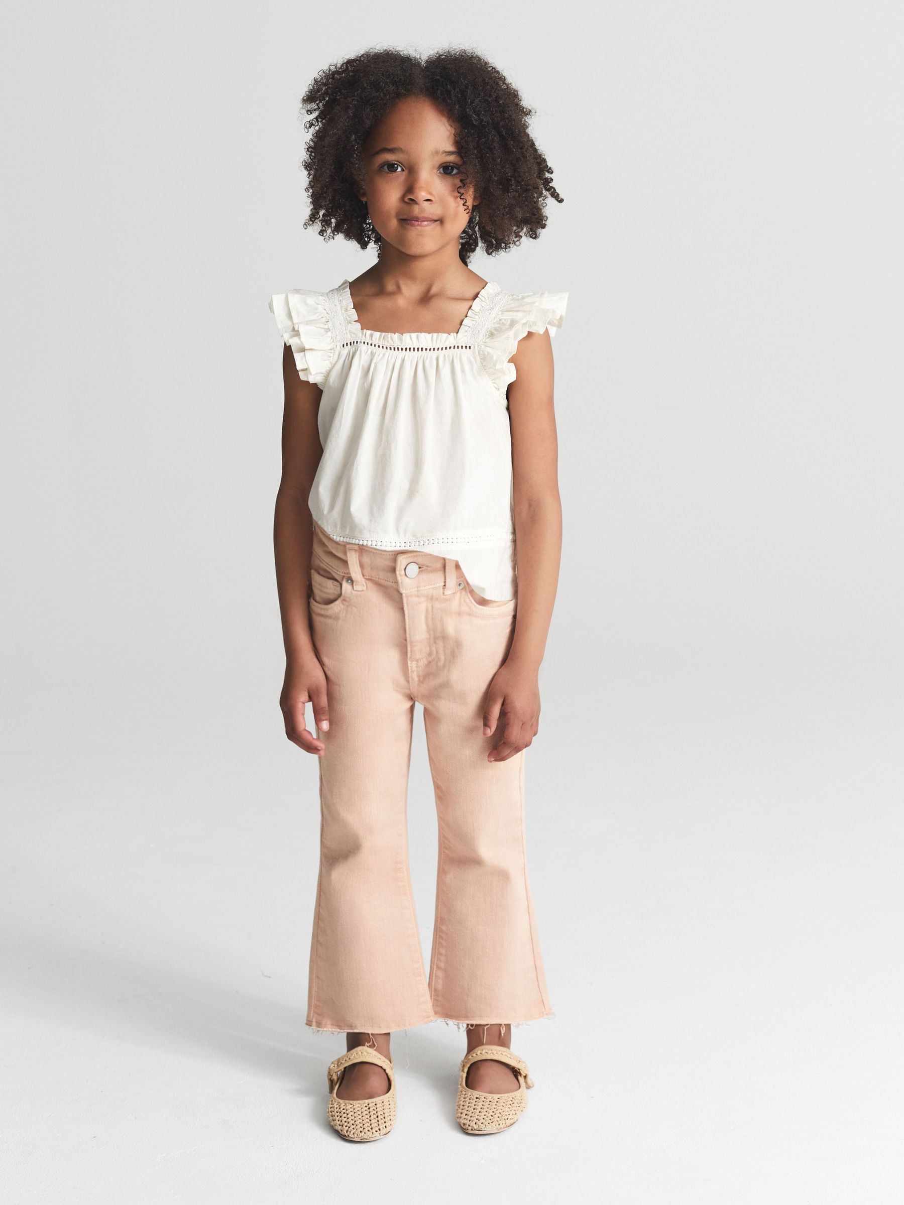 Kick Flare Jeans in Apricot - Image 1 of 6