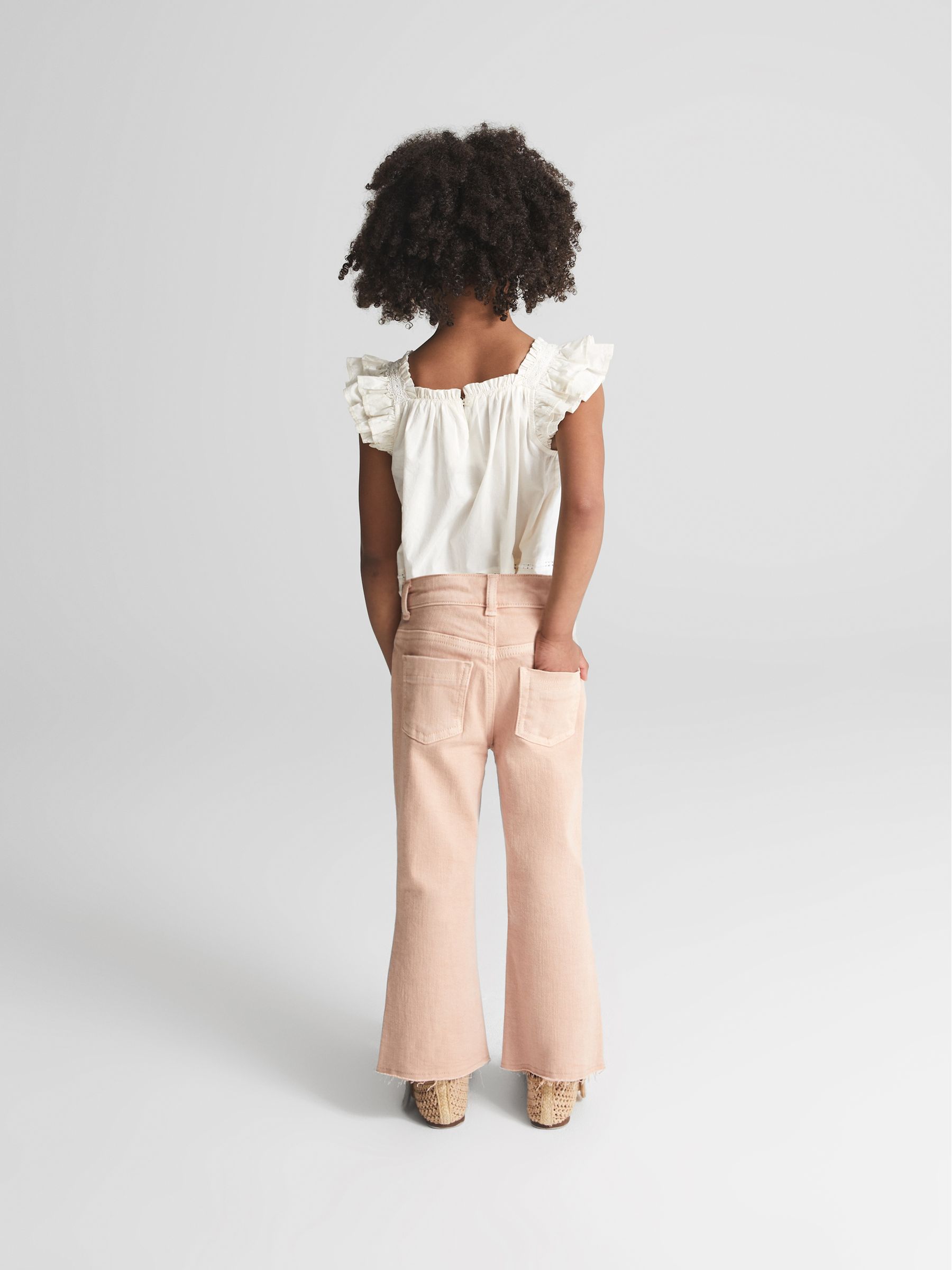 Kick Flare Jeans in Apricot - Image 5 of 6