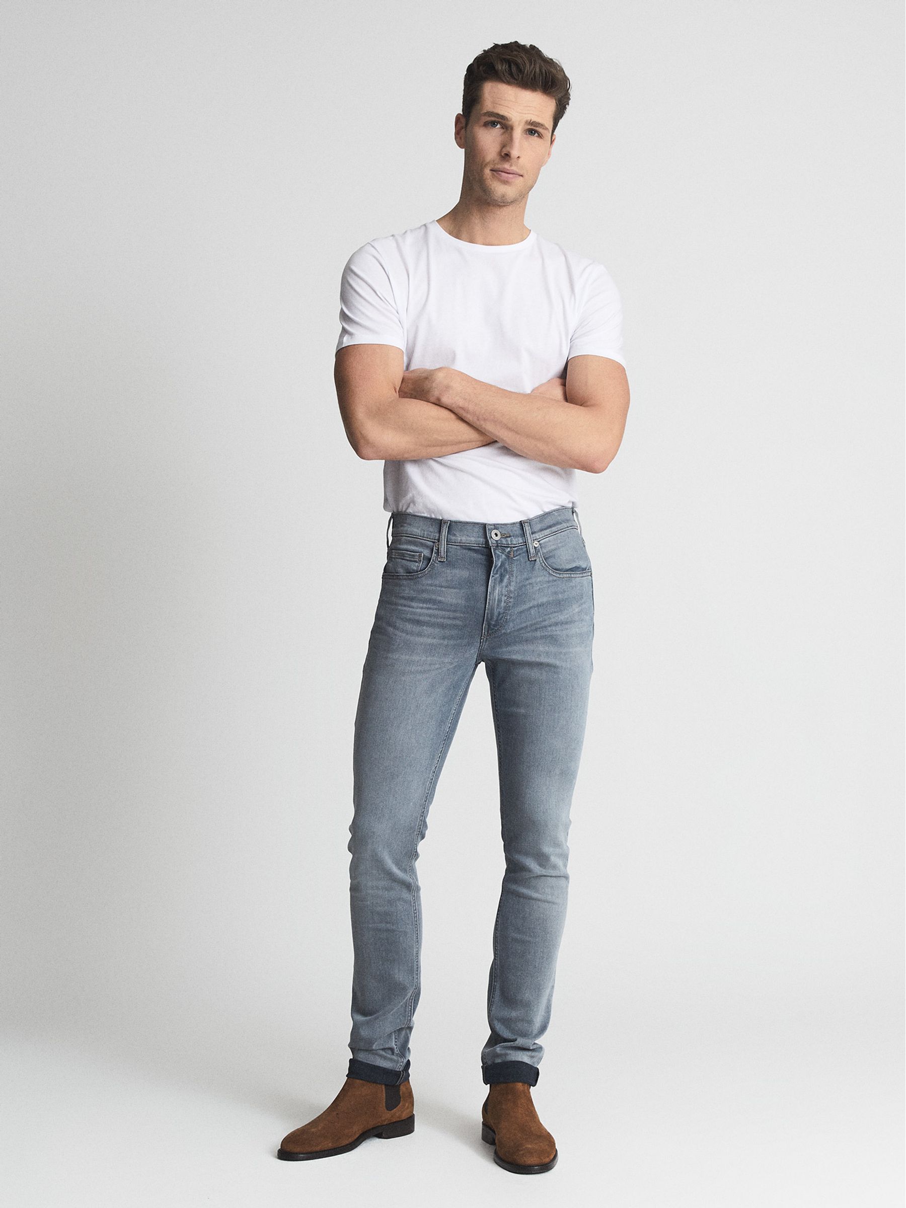 Paige High Stretch Slim Fit Jeans in Erikson - Image 1 of 6