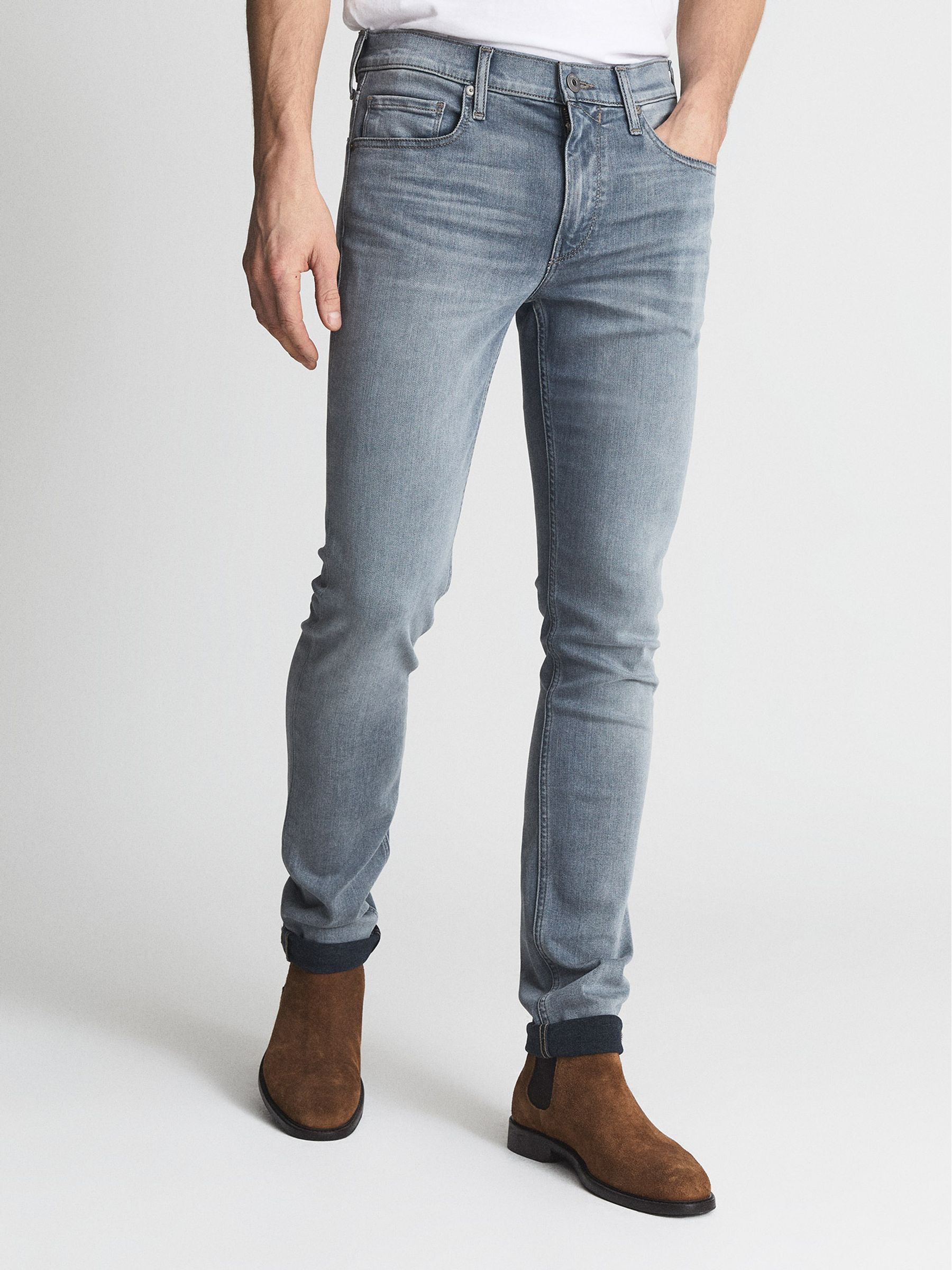 Paige High Stretch Slim Fit Jeans in Erikson - Image 3 of 6