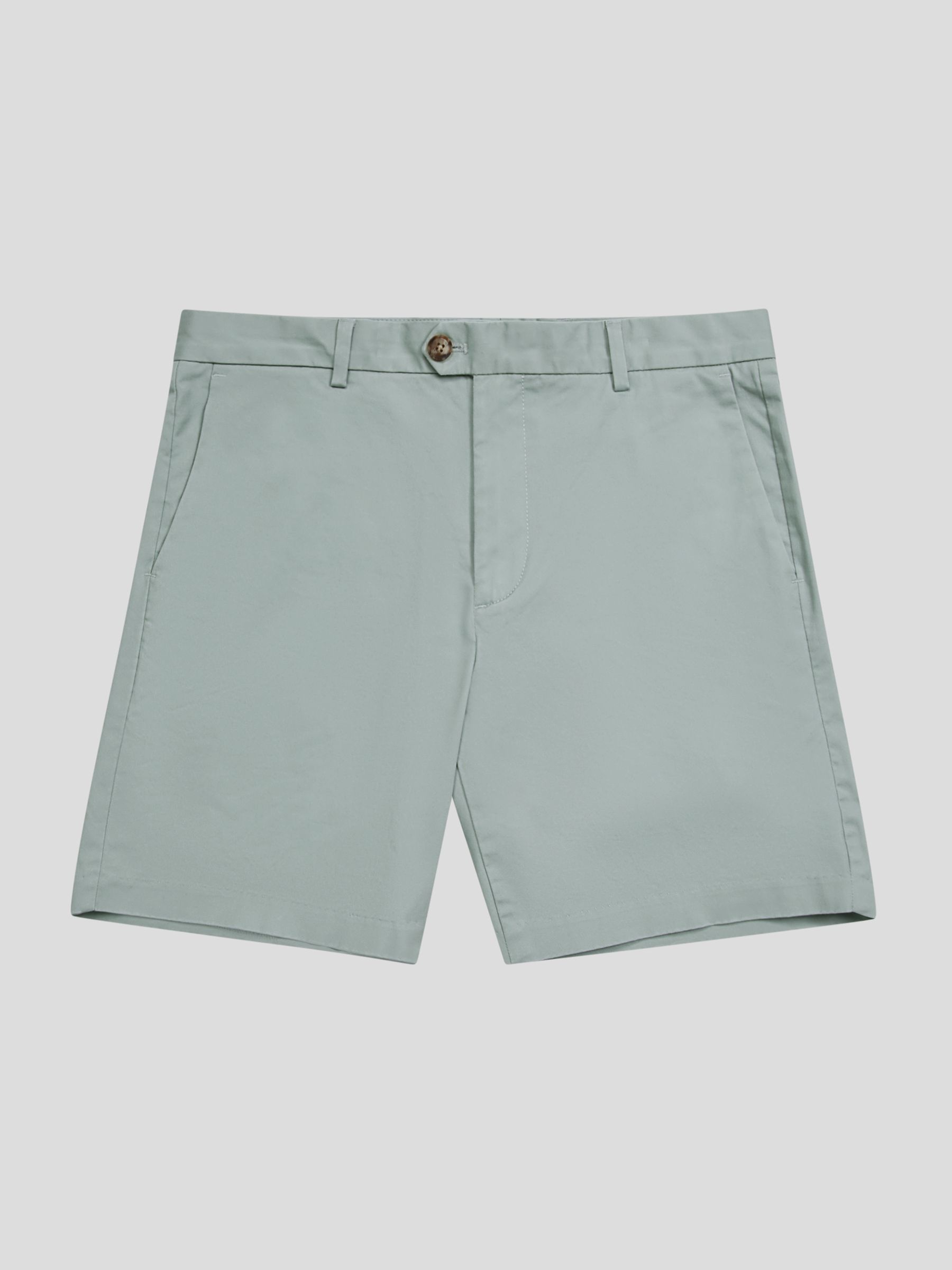 Short Length Casual Chino Shorts in Soft Sage - Image 2 of 3