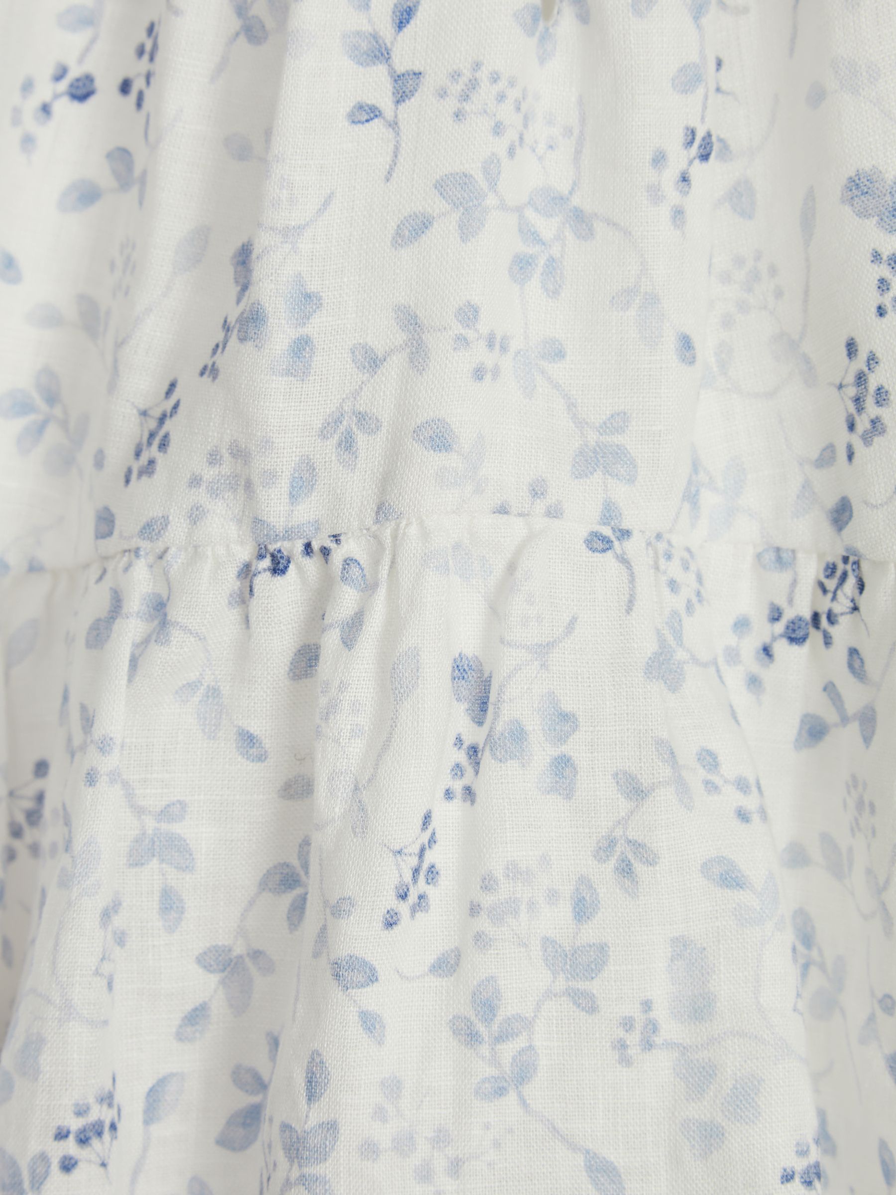 Long Sleeve Blouse in Blue Print - Image 5 of 5