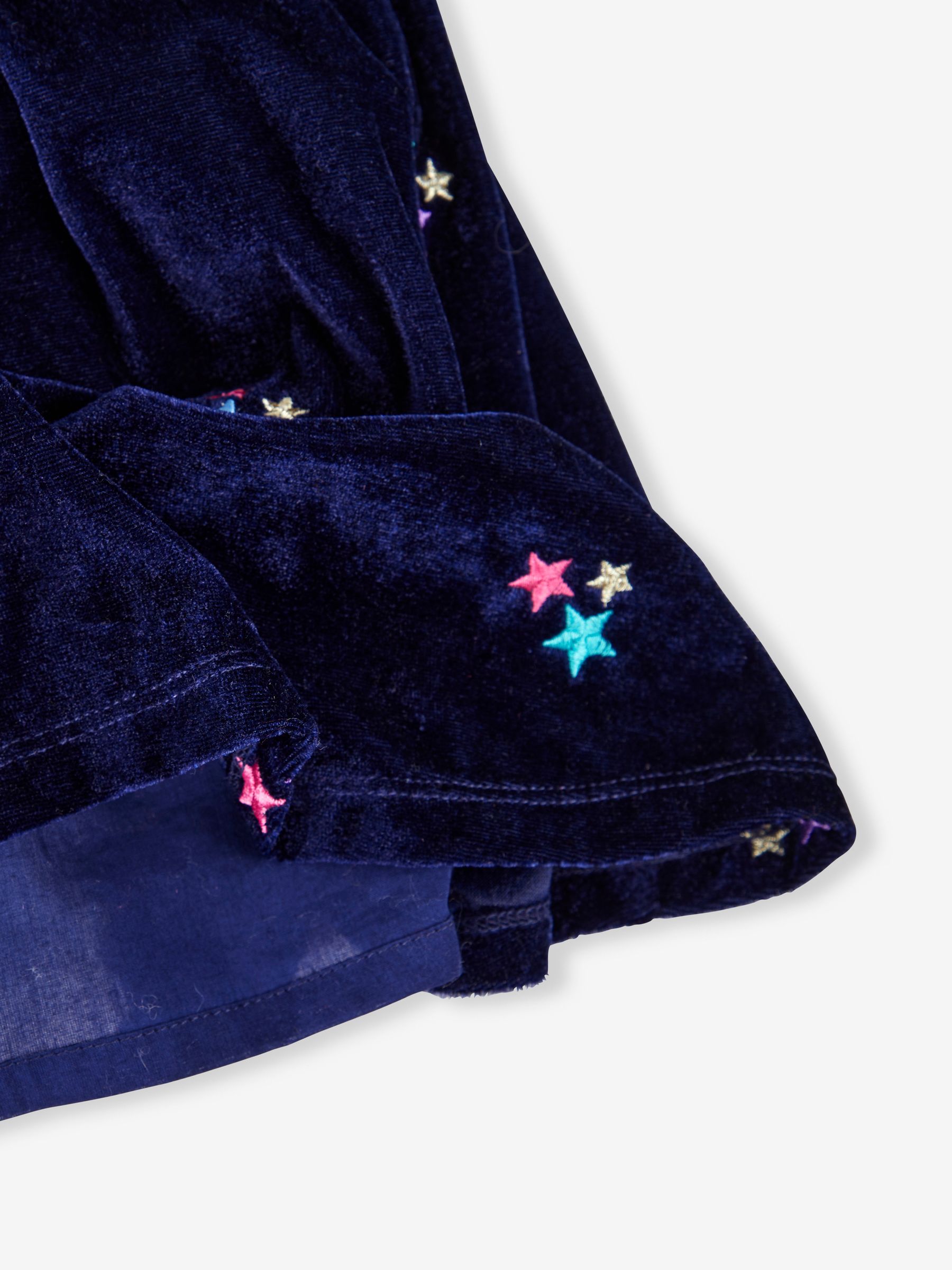 Navy Star Embroidered Velour Party Dress - Image 5 of 5