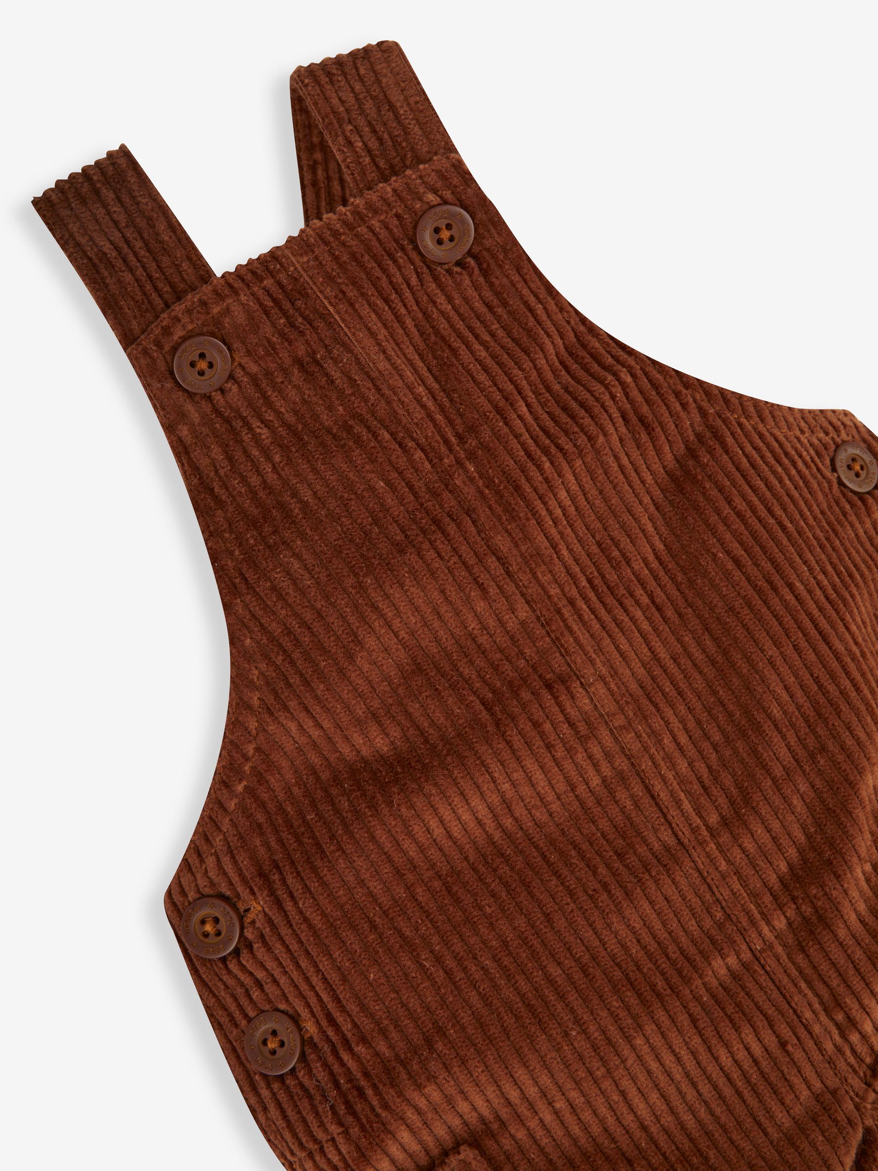 Toffee Brown Cord Dungarees - Image 3 of 4