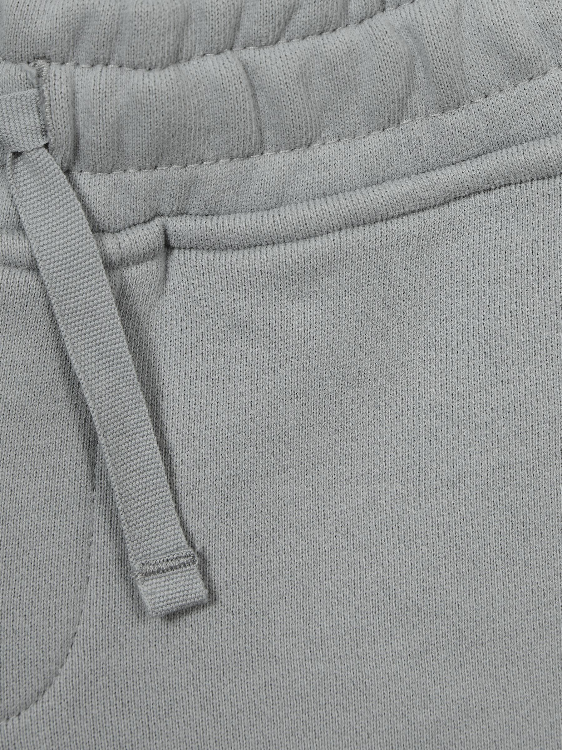 Drawstring Jersey Shorts in Dusty Blue - Image 6 of 6