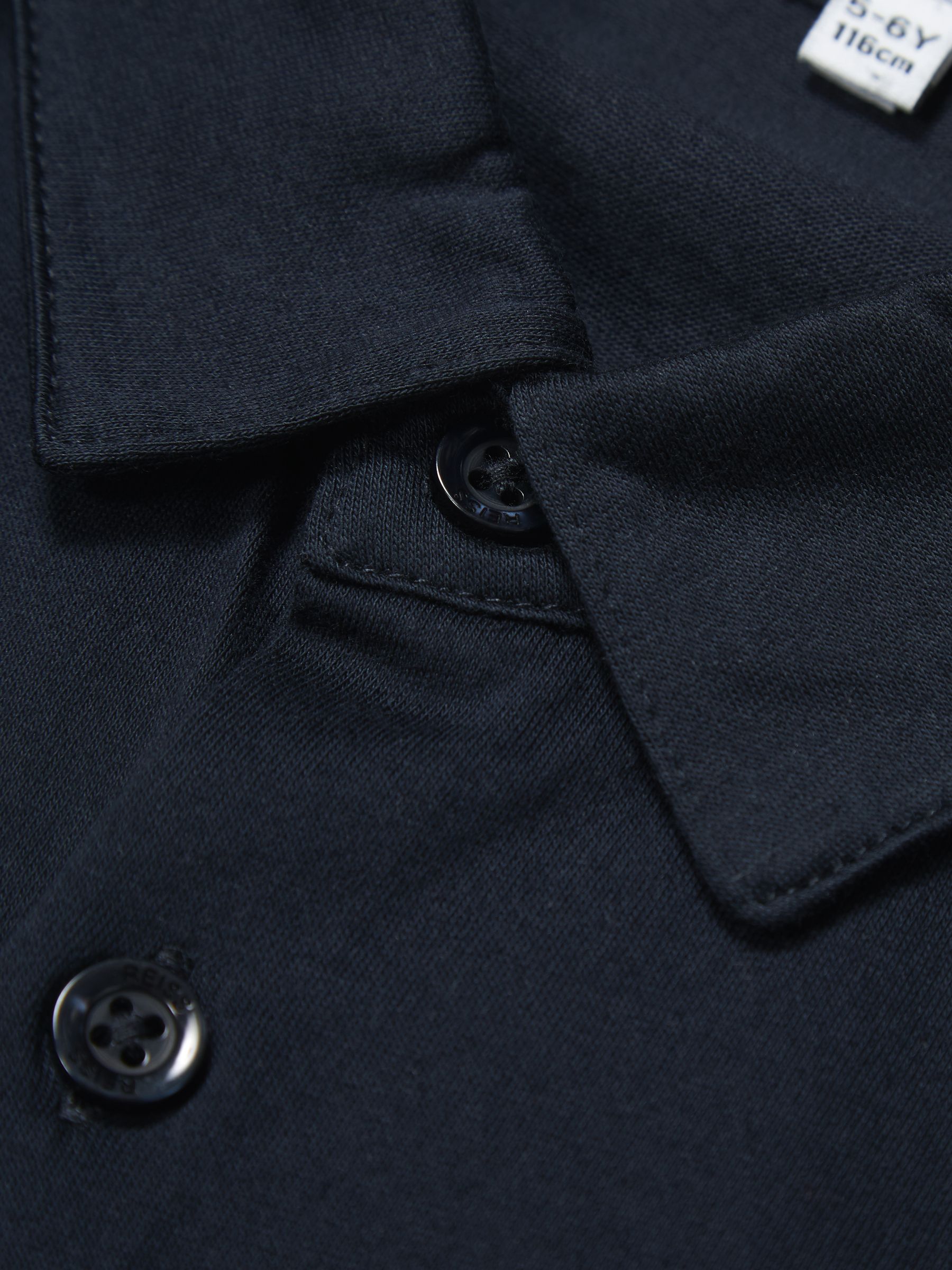 Cotton Shirt in Navy - Image 6 of 6