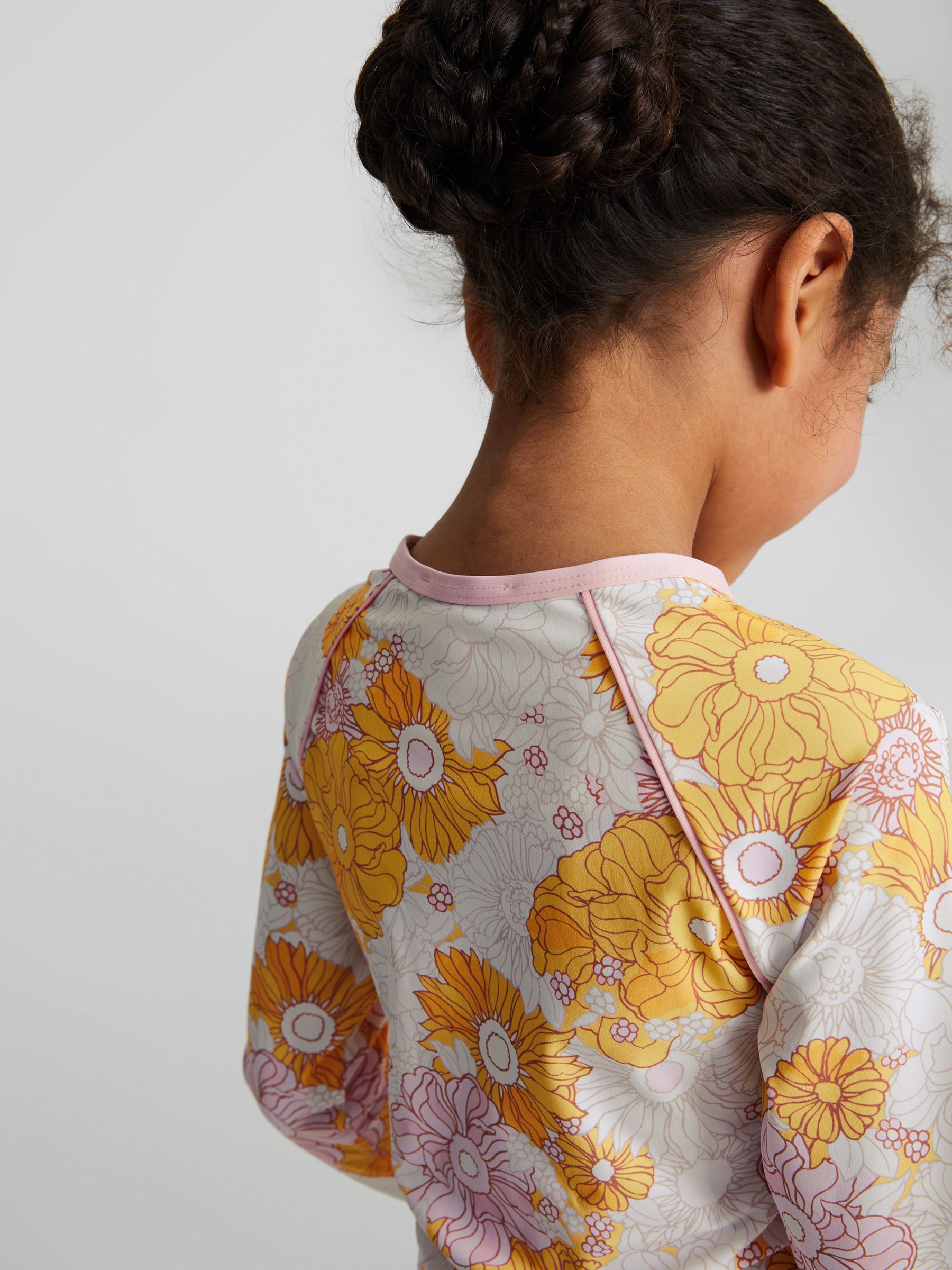 Printed Bikini Shorts in Coral - Image 5 of 7