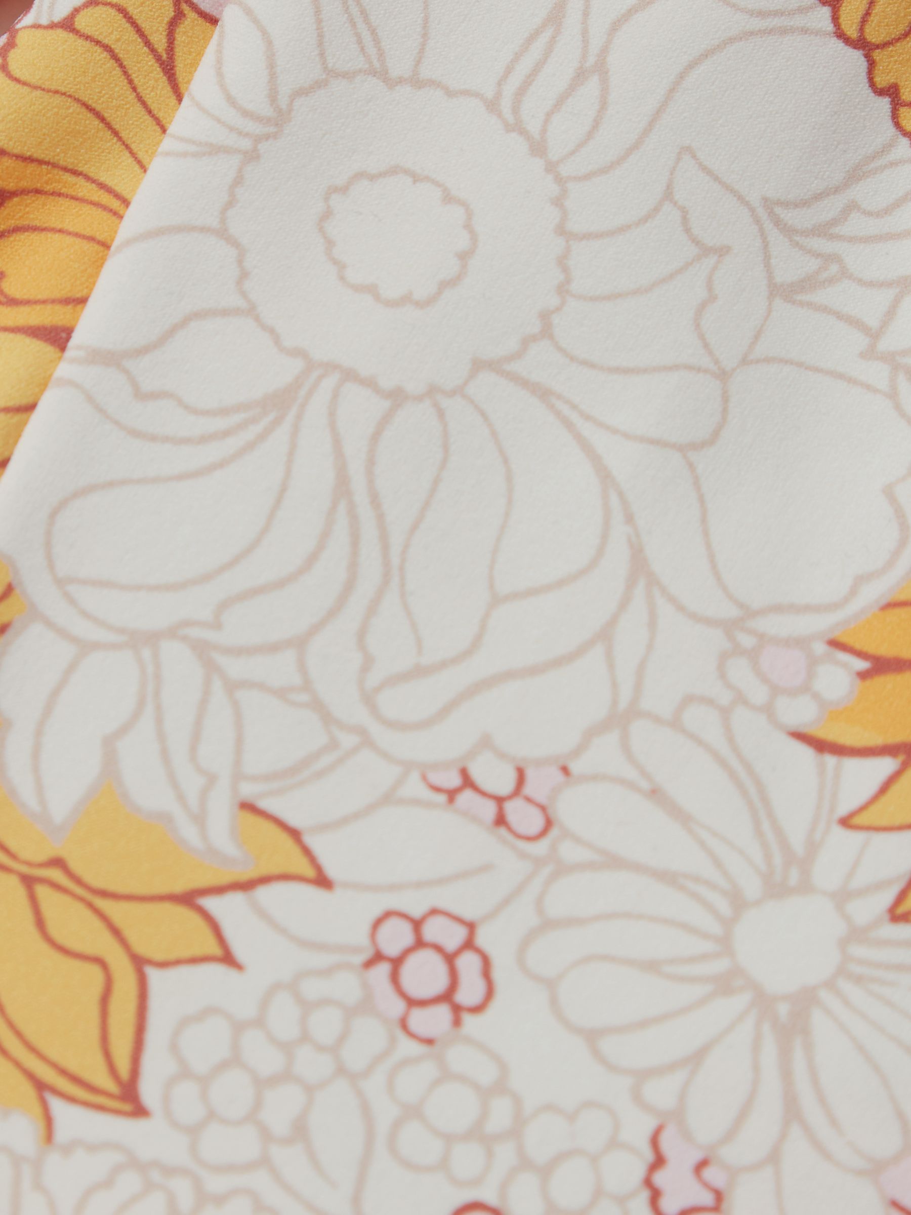 Printed Bikini Shorts in Coral - Image 7 of 7