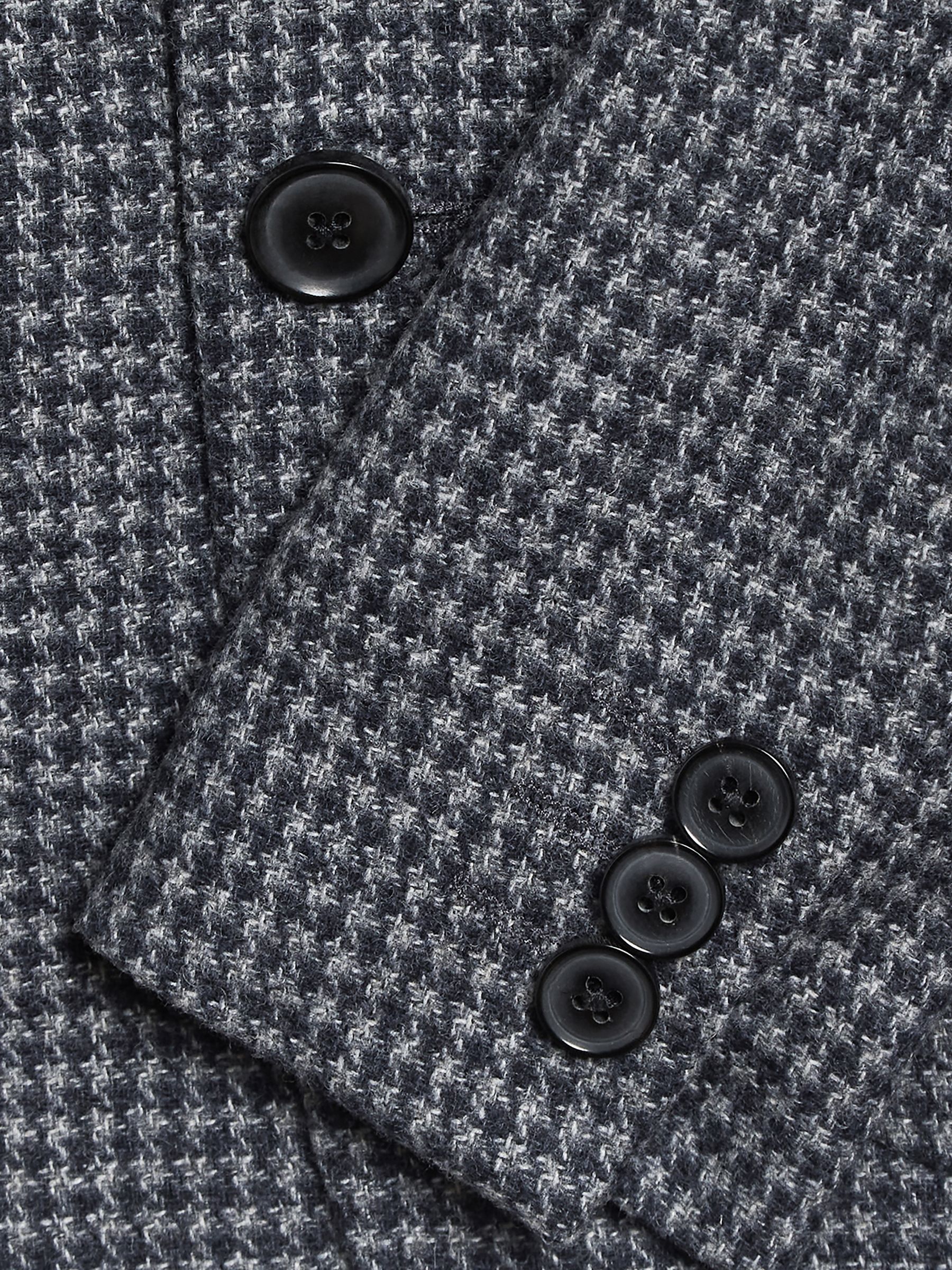 Puppytooth Single Breasted Blazer in Navy/Brown Puppytooth - Image 8 of 8