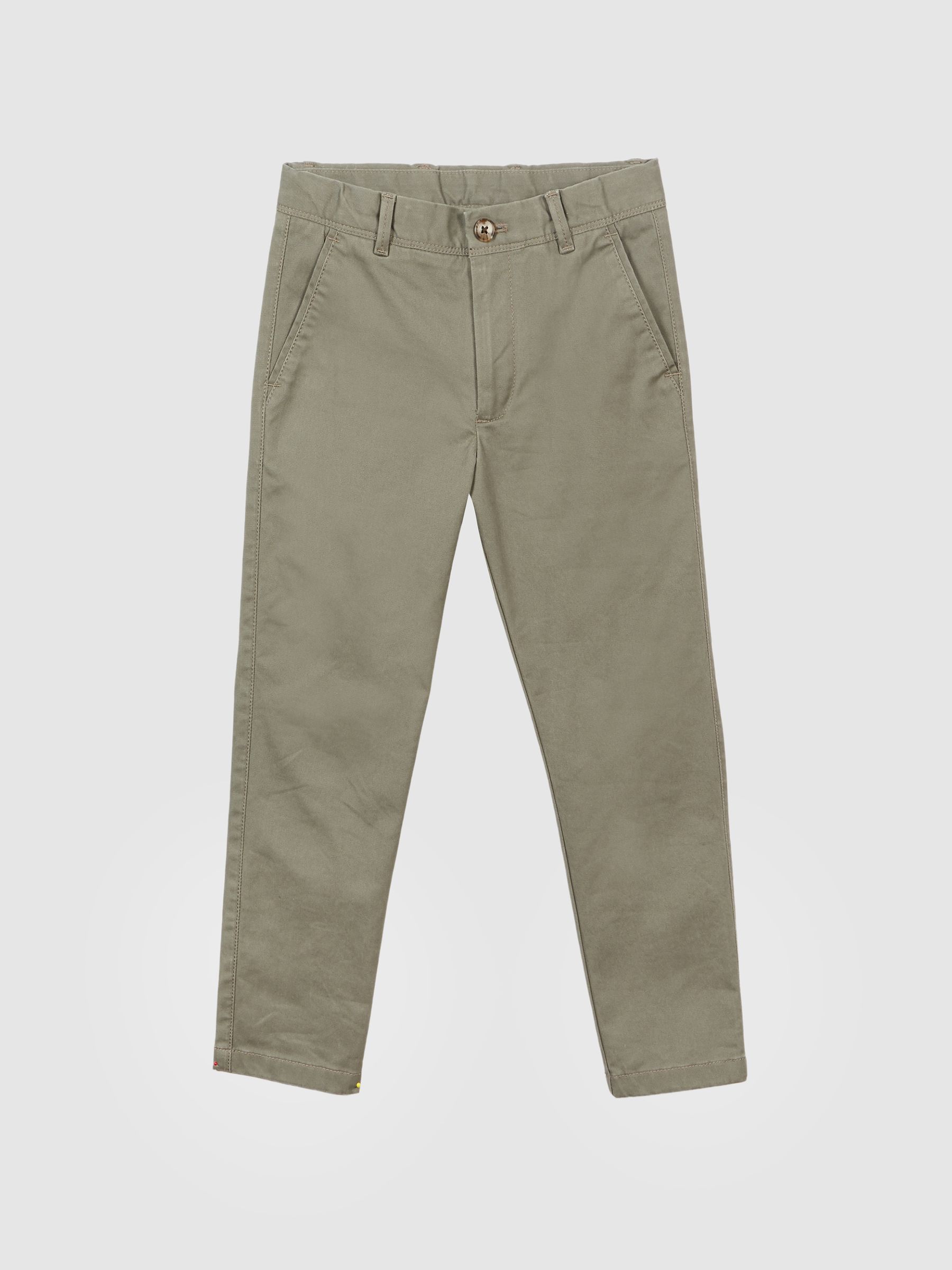 Slim Fit Casual Chinos in Khaki - Image 2 of 6 Slim Fit Casual Chinos in Khaki - Image 2 of 6