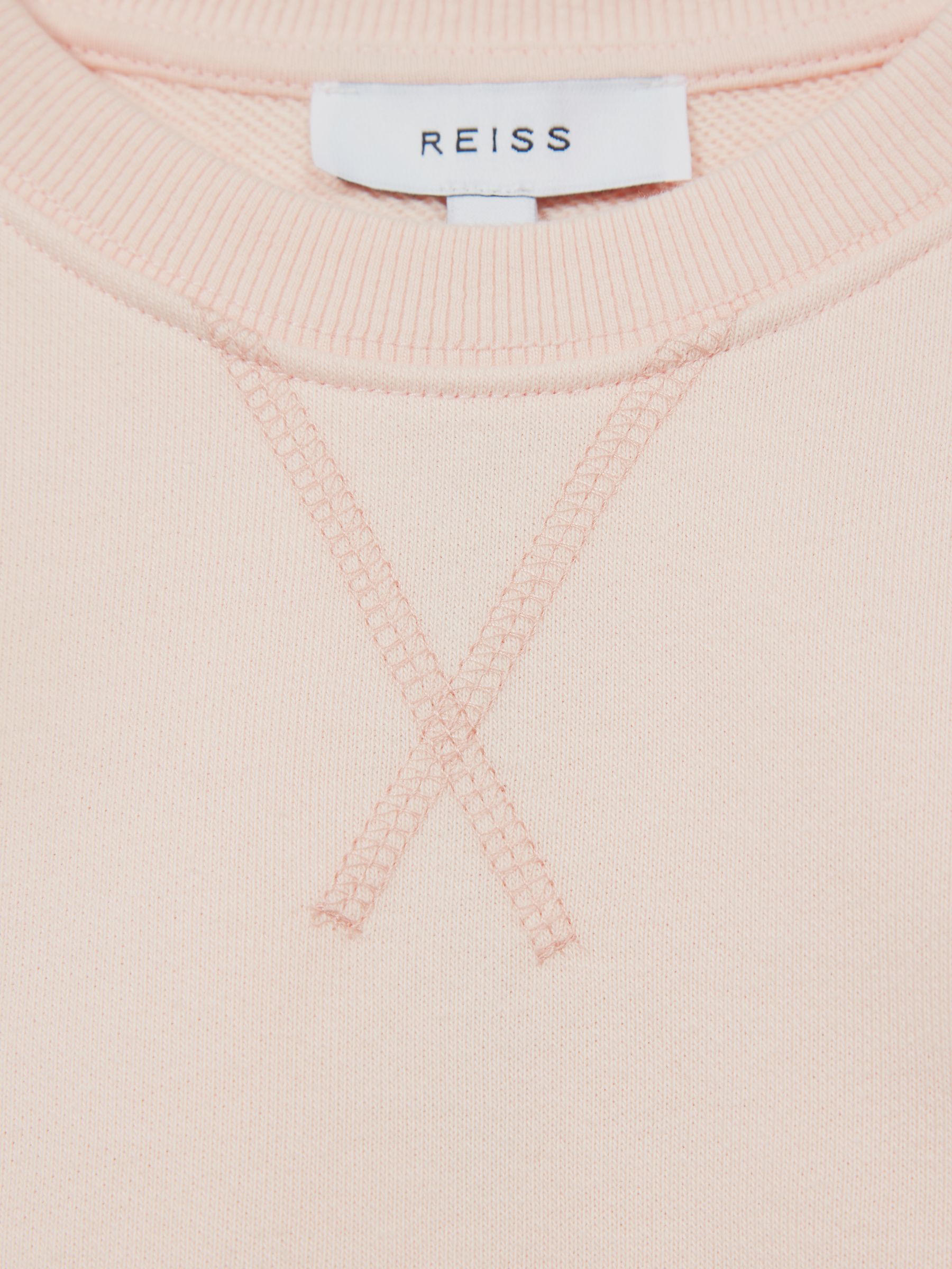 Colourblock Jersey Sweatshirt in Pale Pink - Image 6 of 6