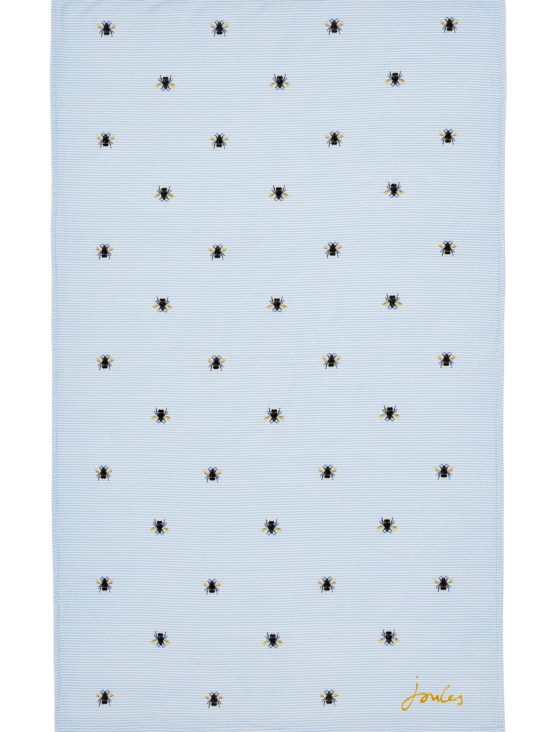 Blue Botanical Bee 100% Cotton Beach Towel - Image 3 of 3