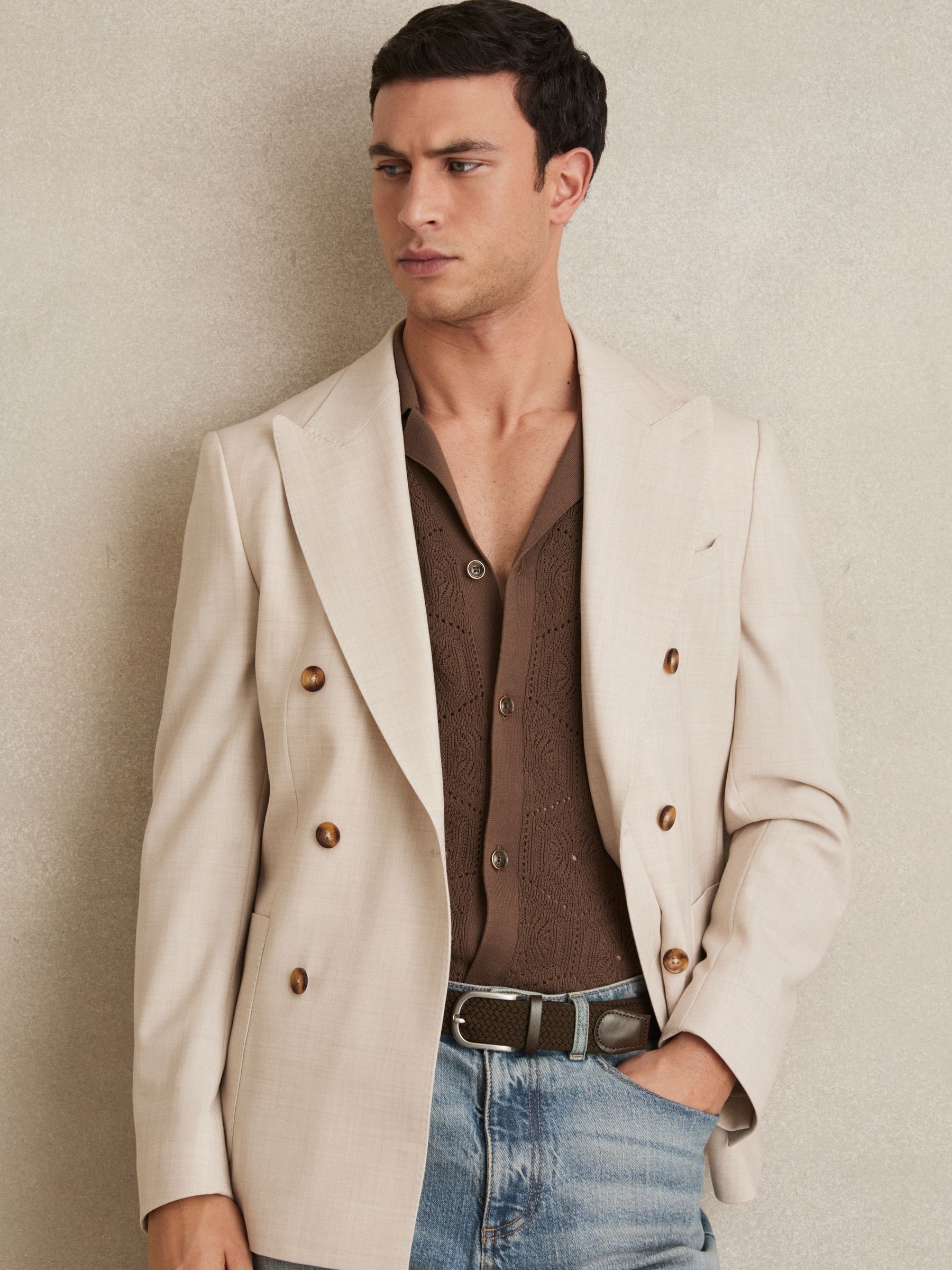 Woven Belt in Dark Brown - Image 2 of 4