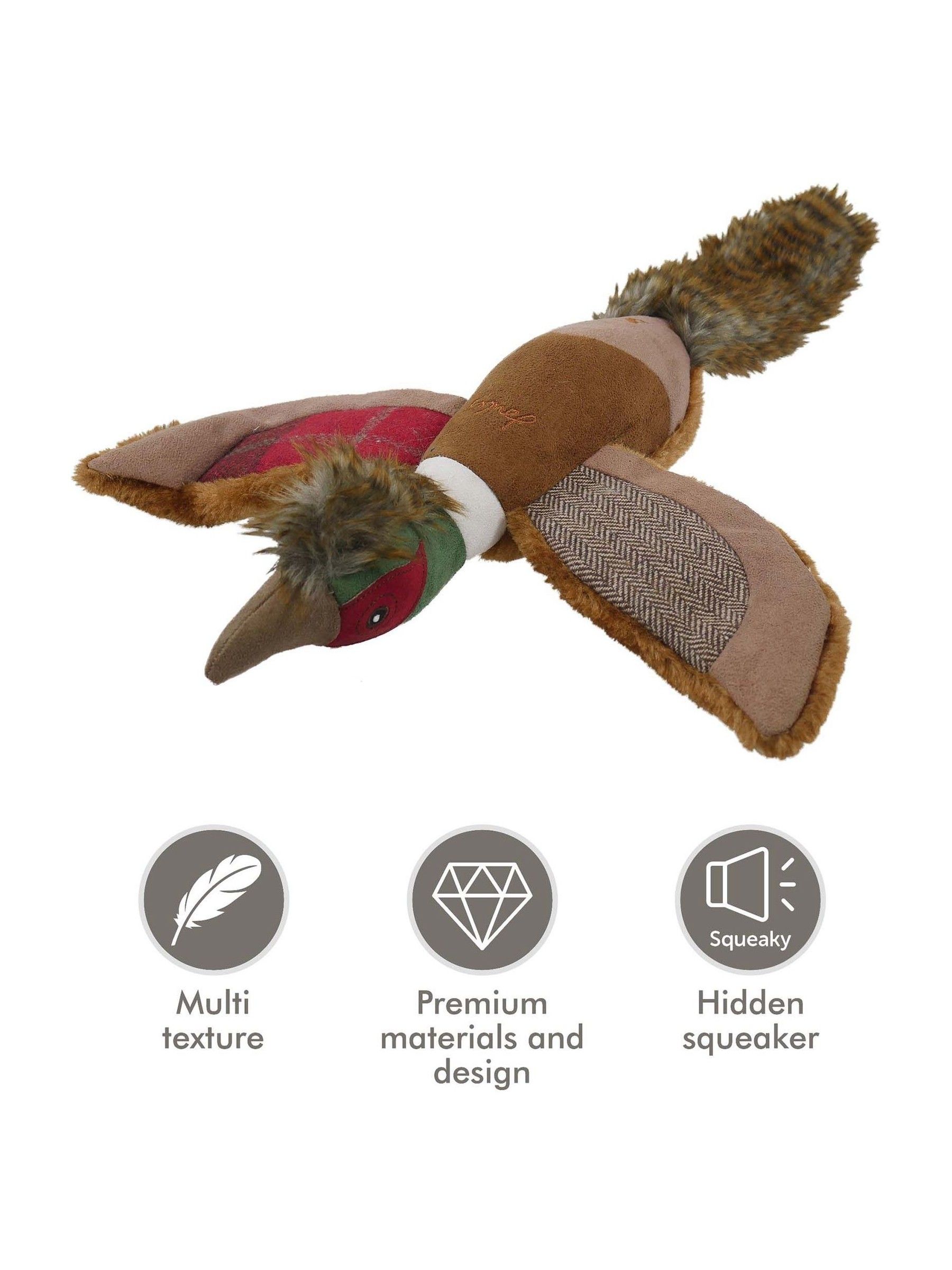 Brown Plush Pheasant Dog Toy - Image 4 of 4