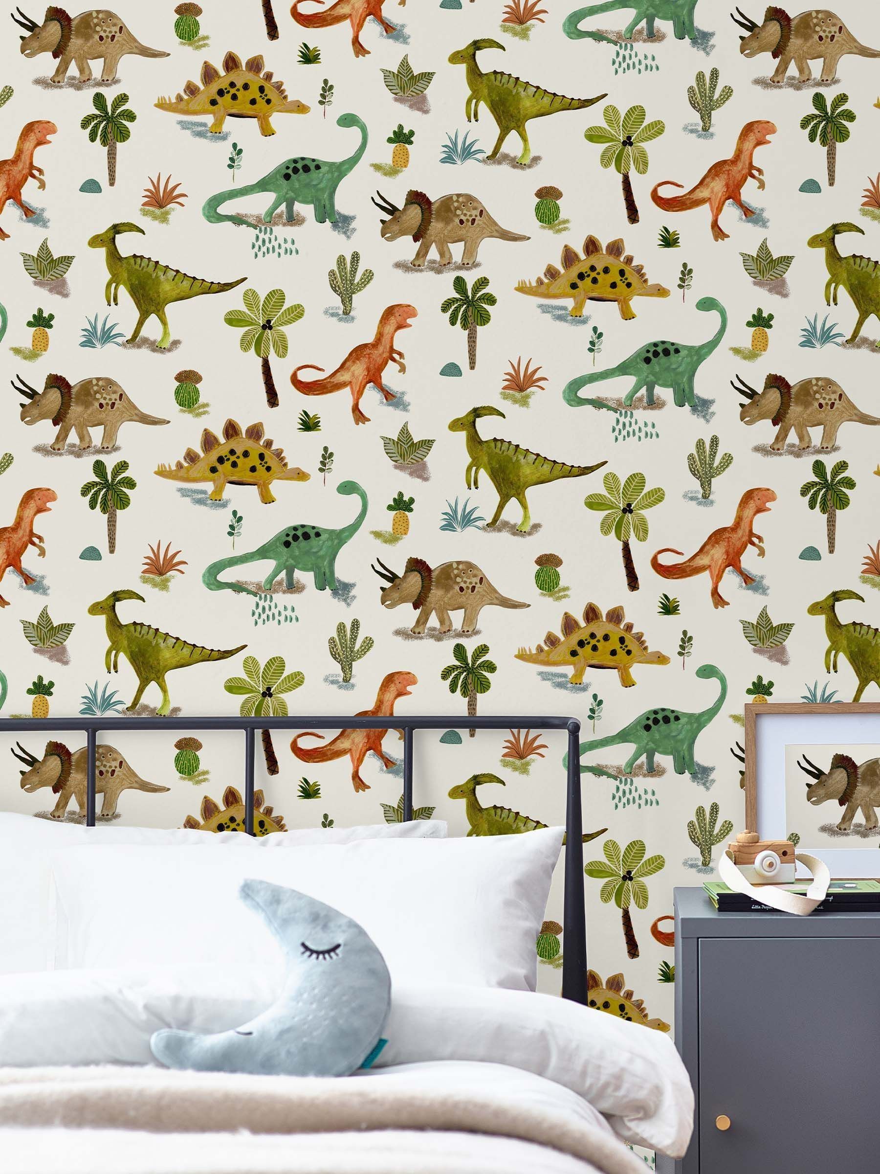 Next Natural Dinosaur & Friends 10M Wallpaper - Image 1 of 6 Next Natural Dinosaur & Friends 10M Wallpaper - Image 1 of 6