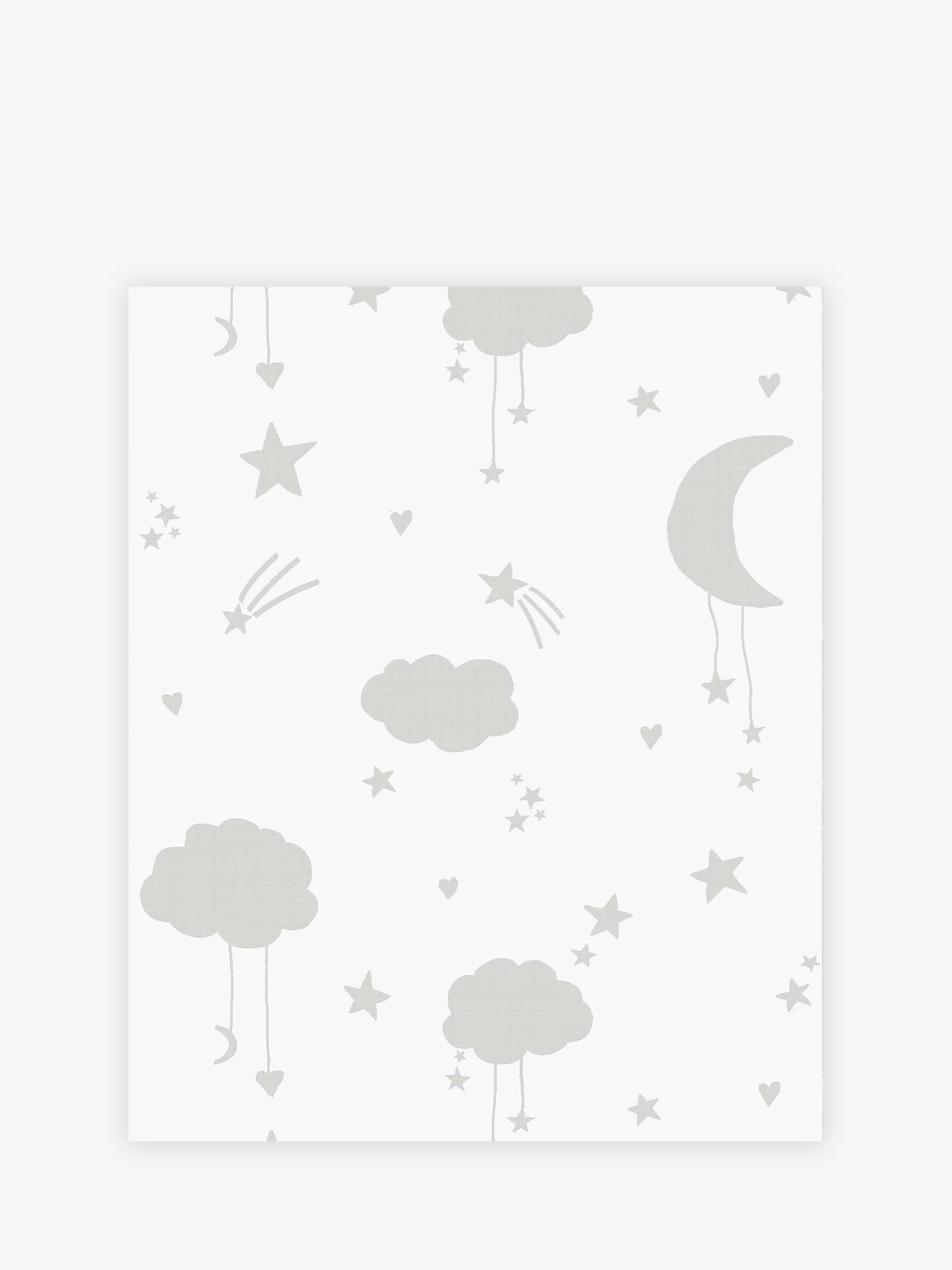 Next Grey Moon & Stars Paste The Wall 10M Wallpaper - Image 2 of 4