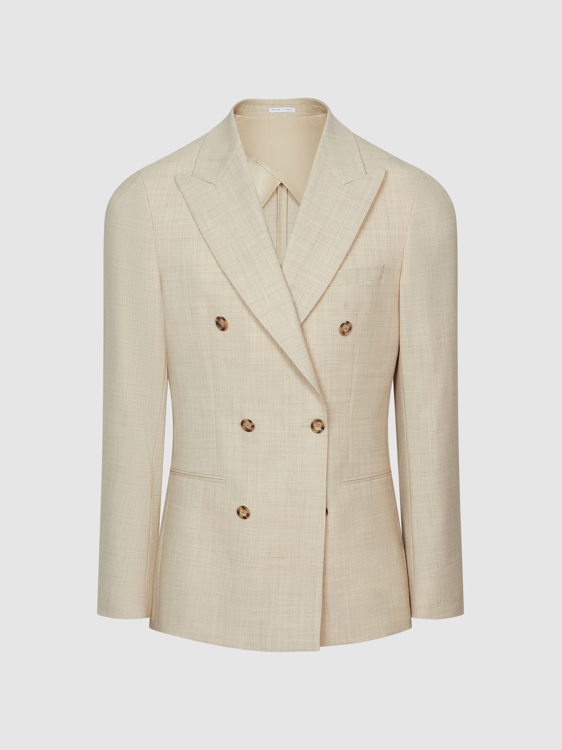 【海外限定】REISSジャケット☆Osbourne Double-Breasted Stretc Reiss Venture Stone Double Breasted Prince Of Wales Check