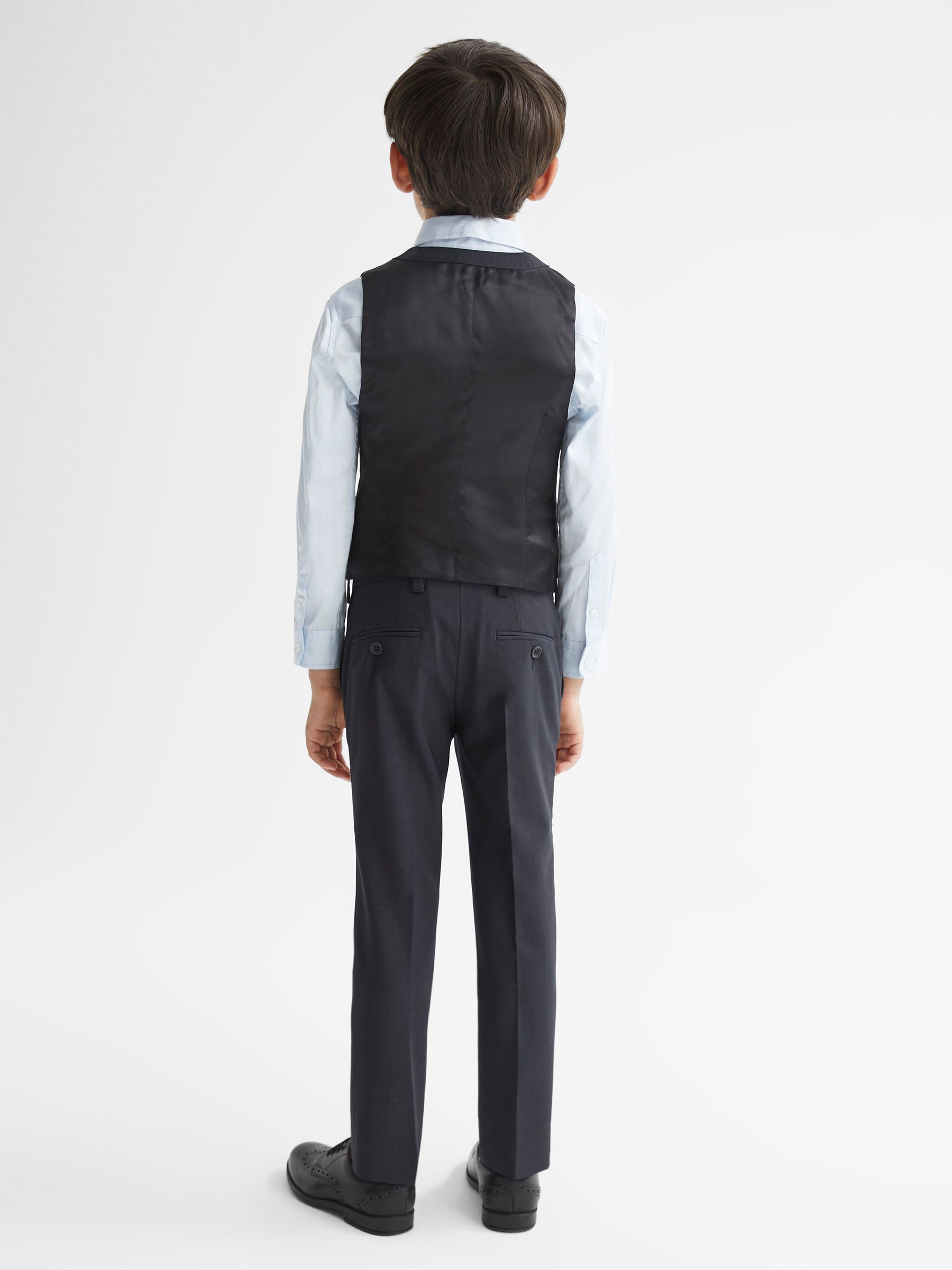 4-9 yrs Wool Blend Waistcoat in Navy - Image 6 of 6