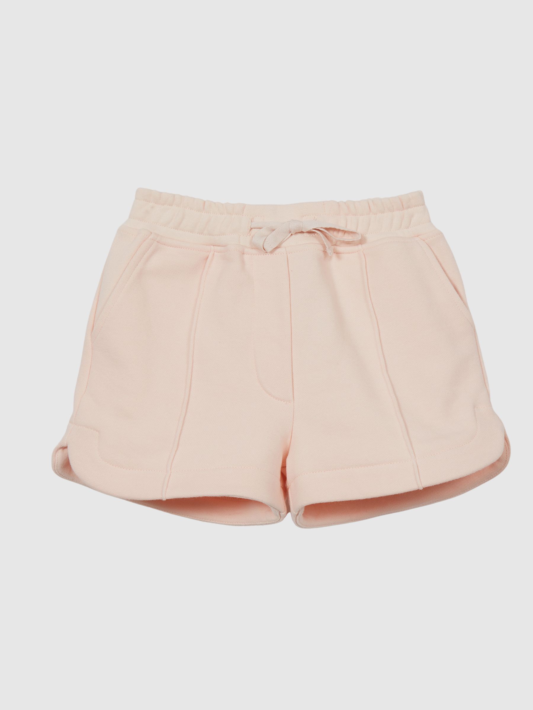 Jersey Shorts in Pale Pink - Image 2 of 6 Jersey Shorts in Pale Pink - Image 2 of 6