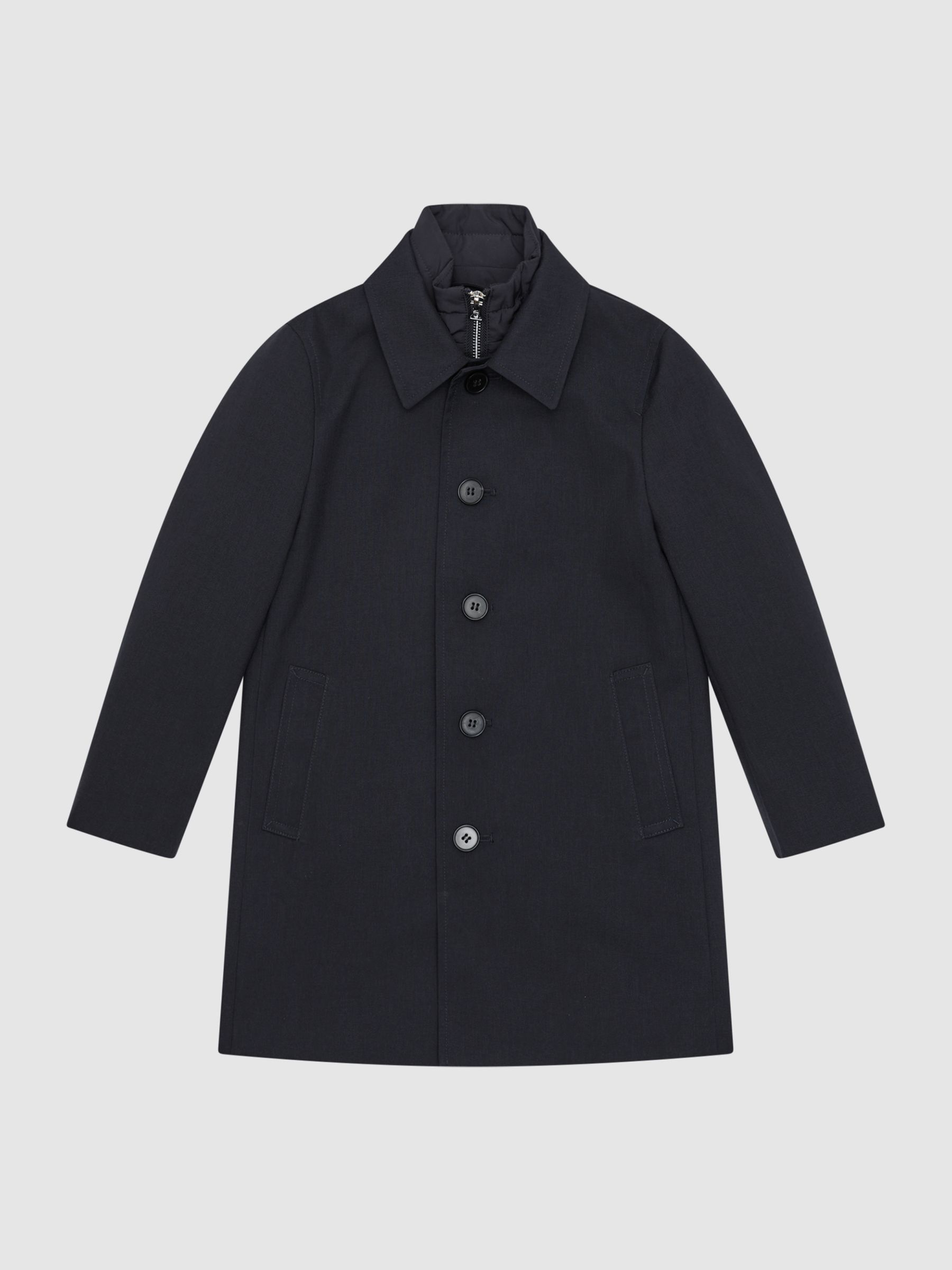 Mac With Funnel-Neck Insert in Navy - Image 2 of 5