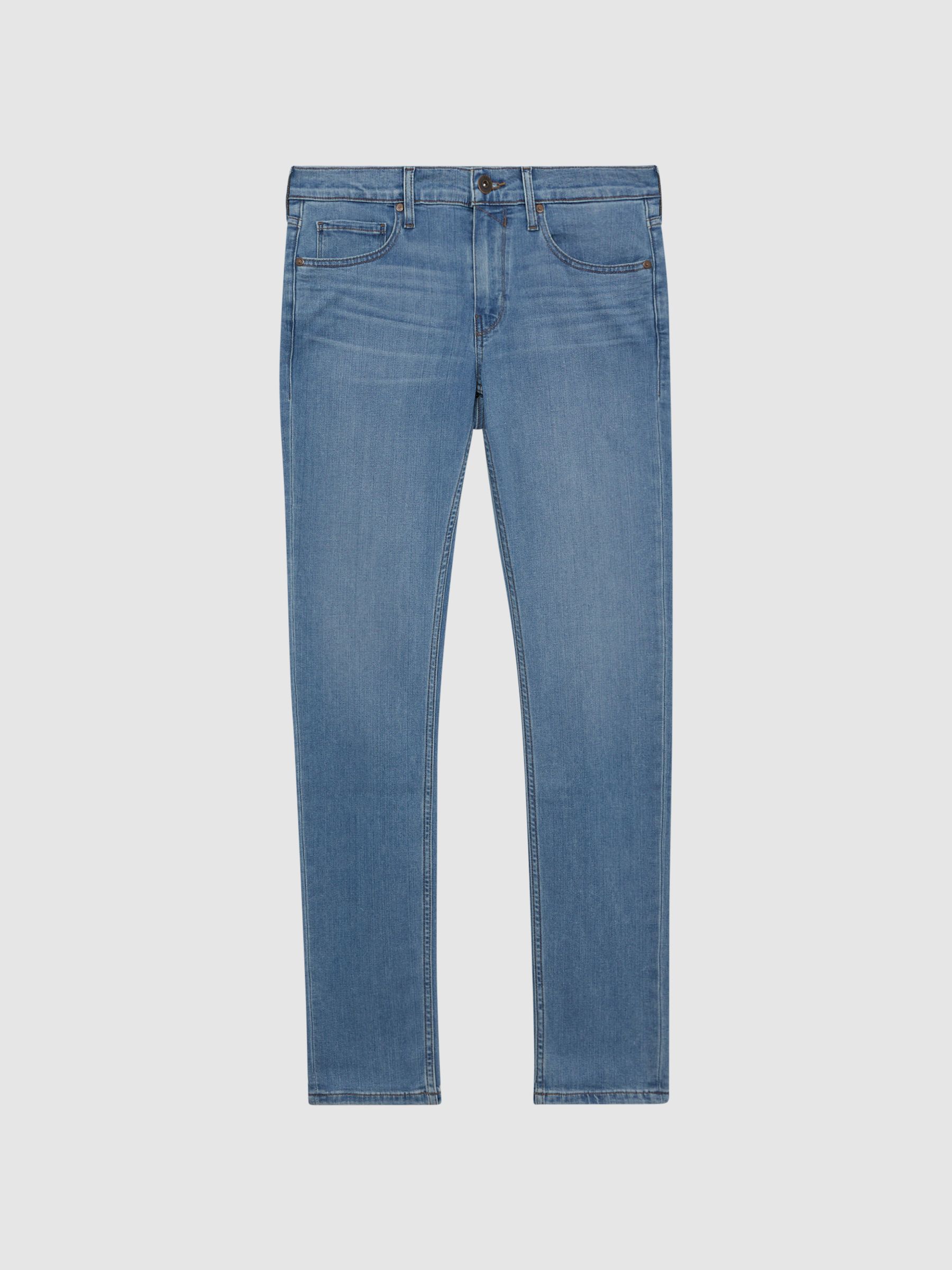Paige High Stretch Super Skinny Jeans in Burnett - Image 2 of 6